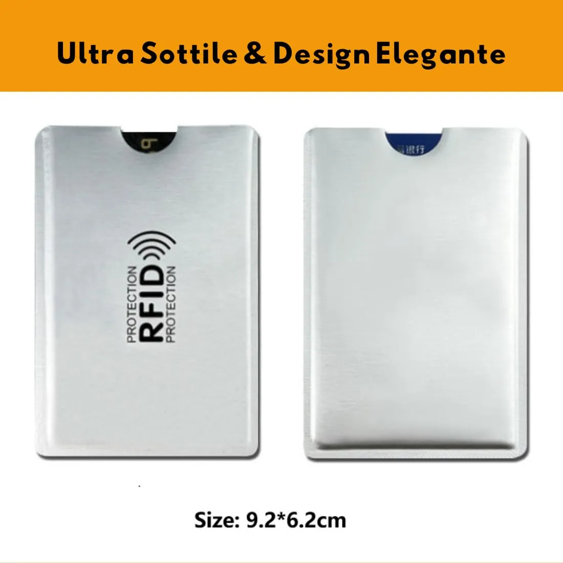 soleilx Custodie Blocco RFID, Set da 10 per Carte di Credito, Bancomat e Documenti - immagine 3