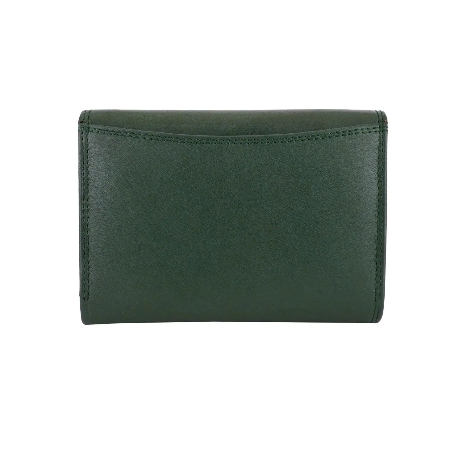 Laura Biagiotti Portafoglio Donna in Vera Pelle, Verde 156 - immagine 6