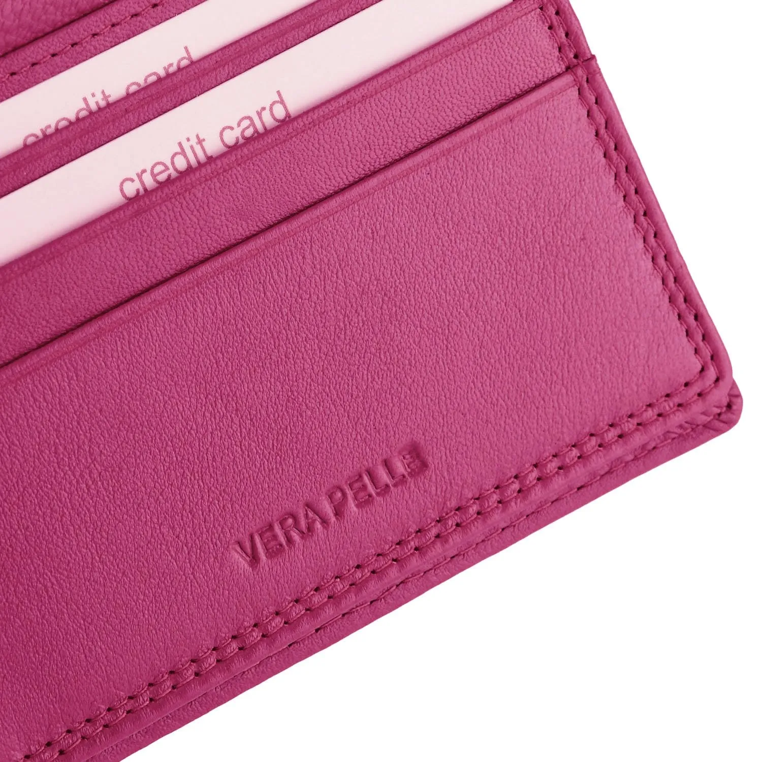 Laura Biagiotti Portafoglio Donna in Vera Pelle - Fucsia 156 - immagine 8