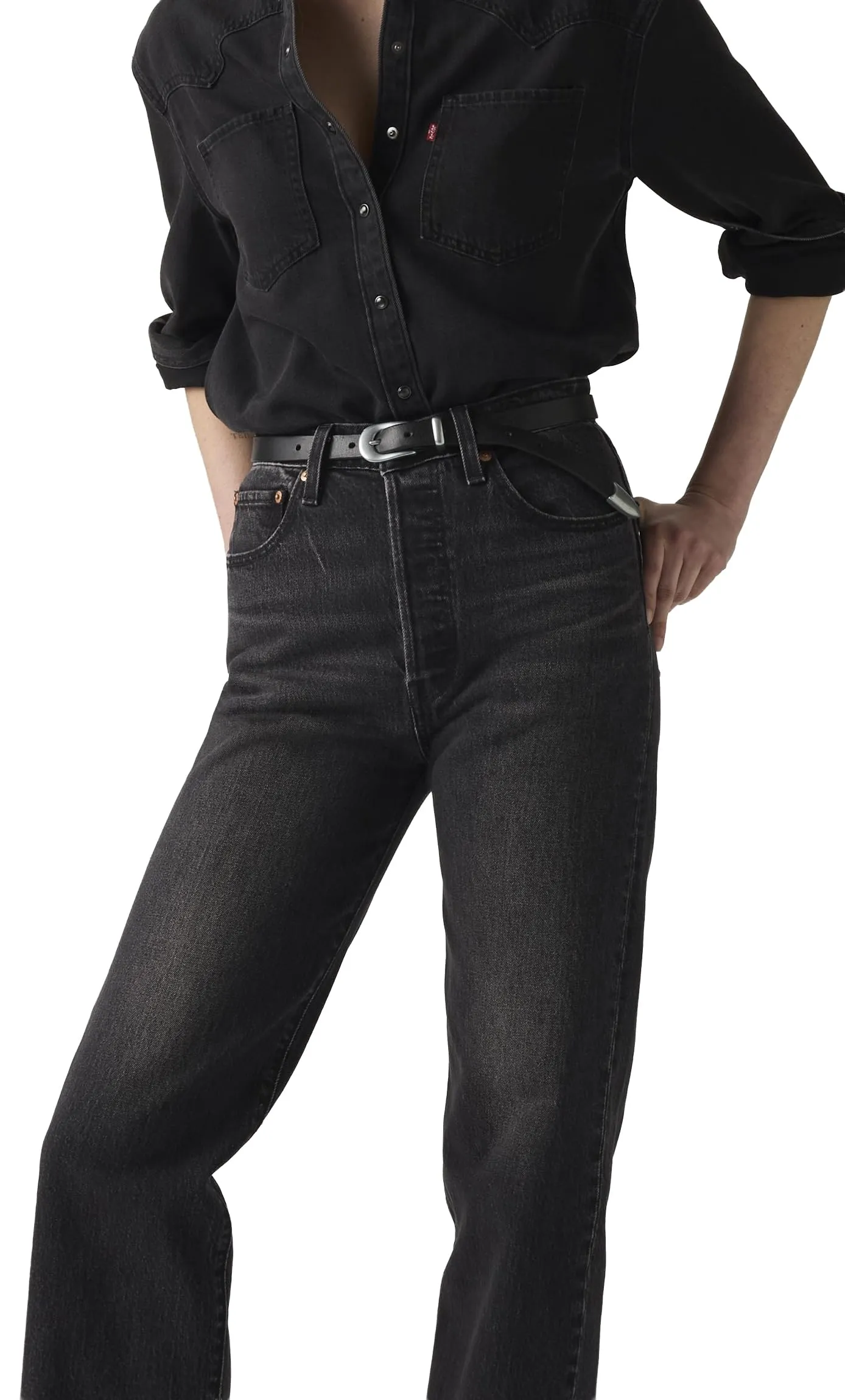Levi's Ribcage Straight Ankle Jeans - immagine 1