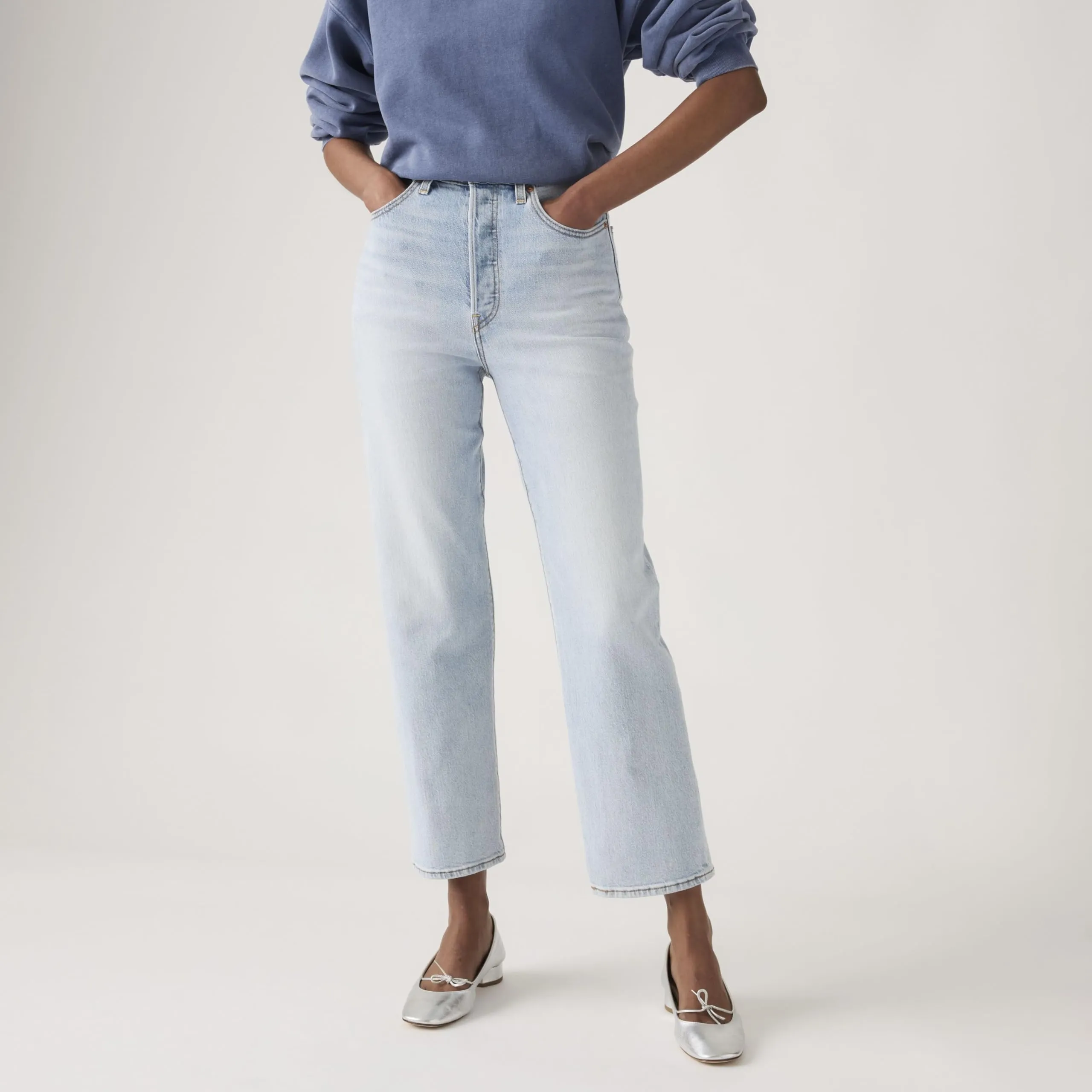Levi's Ribcage Straight Ankle Jeans Filtro Her Ltw 27W / 31L - immagine 7