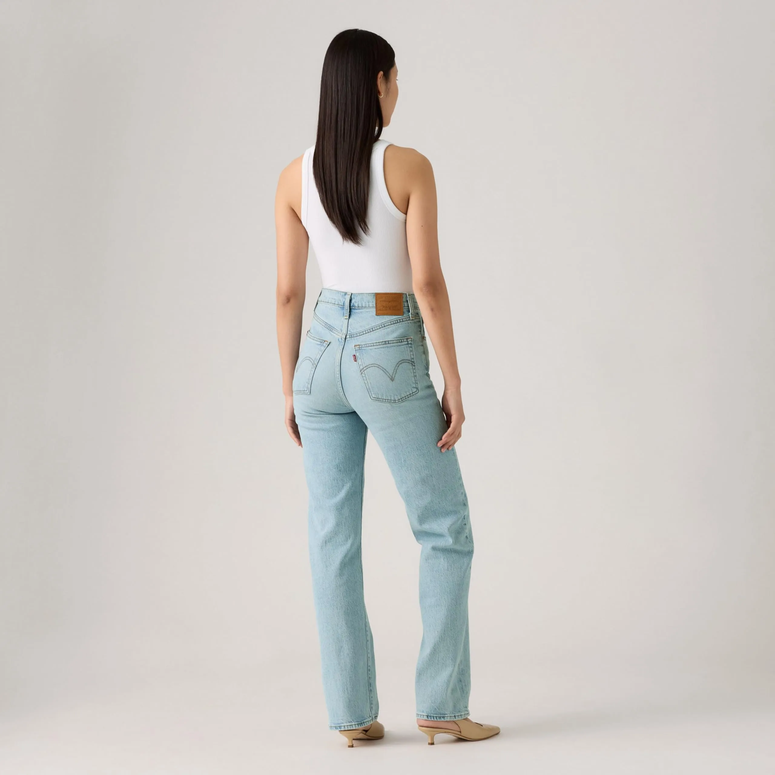 Levi's Ribcage Full Length Jeans - Blasted Stone Clean - immagine 3