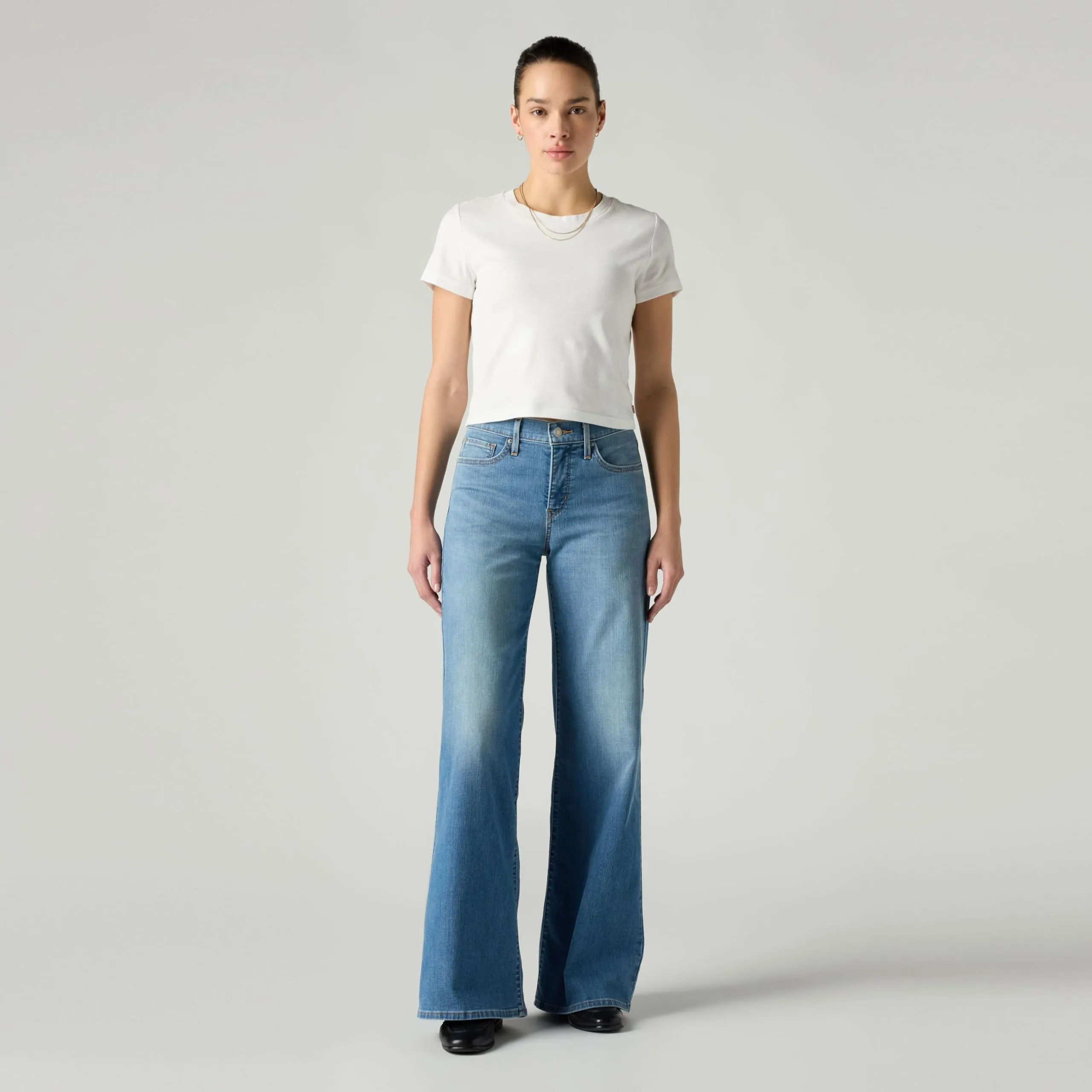 Levi's Donna 318 Modellanti a Gamba Larga, Cool Satisfaction, 32W x 32L - immagine 2
