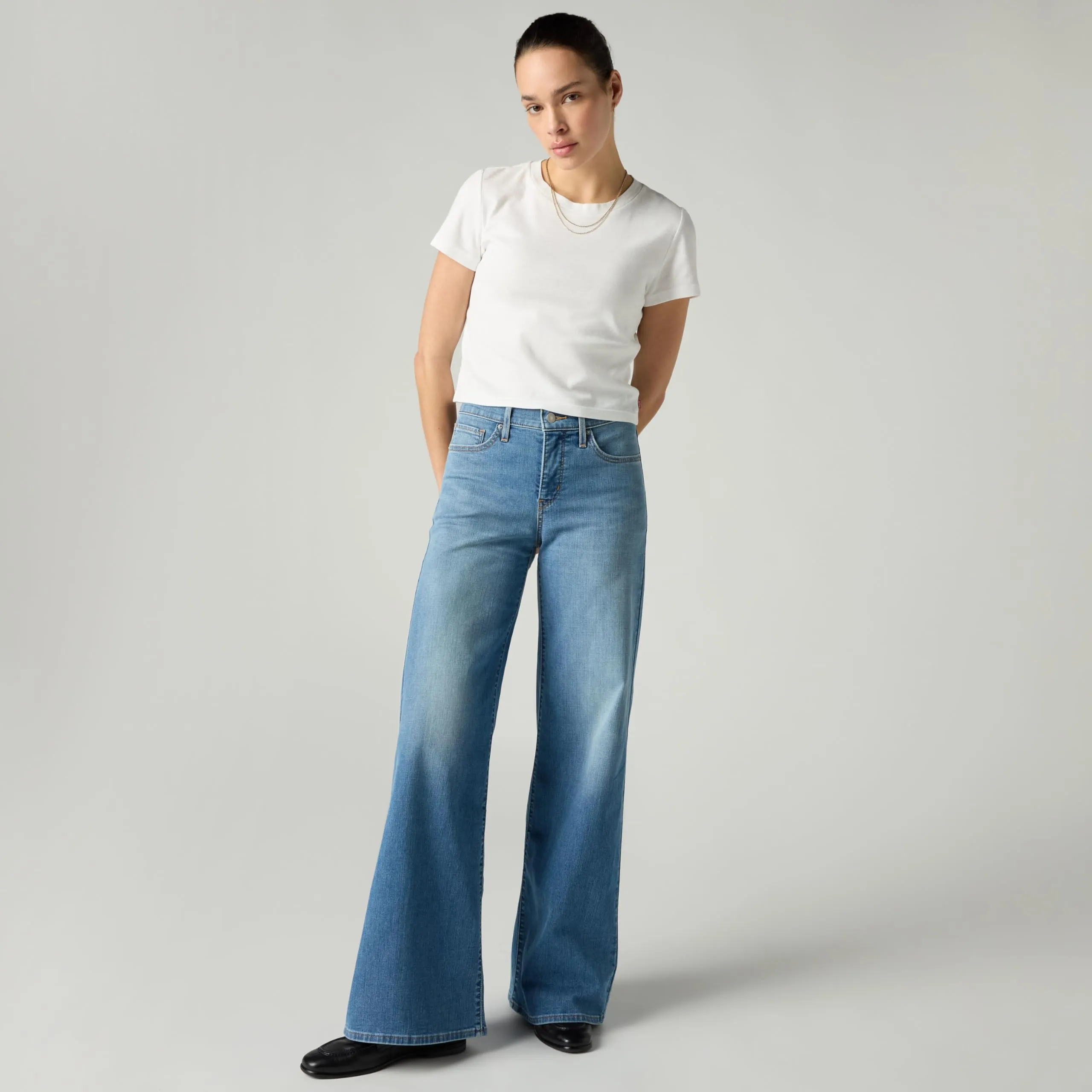 Levi's 318 Shaping Wide Leg Jeans - Cool Satisfaction - immagine 7