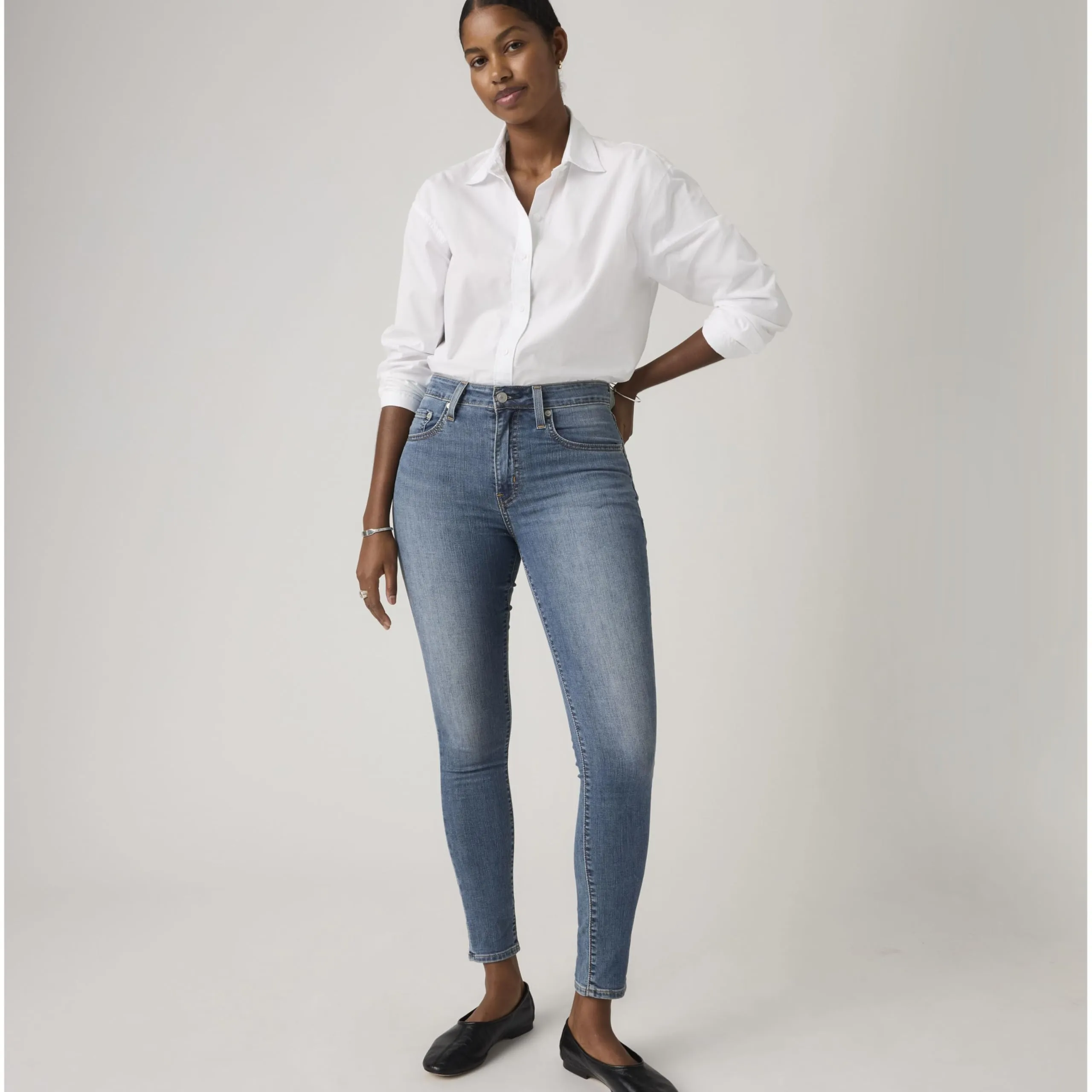 Levi's 721 High Rise Skinny Jeans - Loud Cool - immagine 4