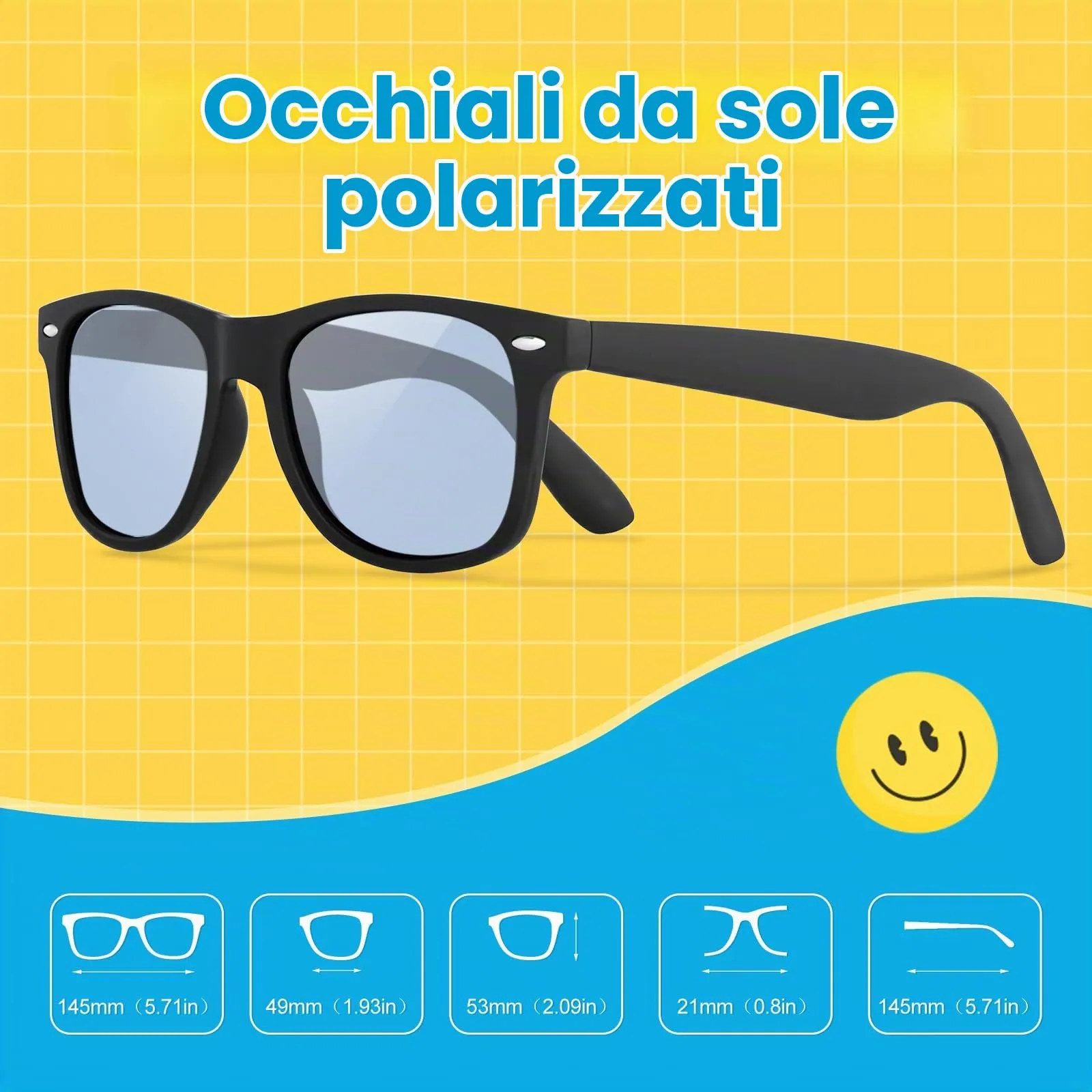 Ymmott Occhiali da Sole Polarizzati Retrò Protezione UV400 per Uomo e Donna - immagine 3