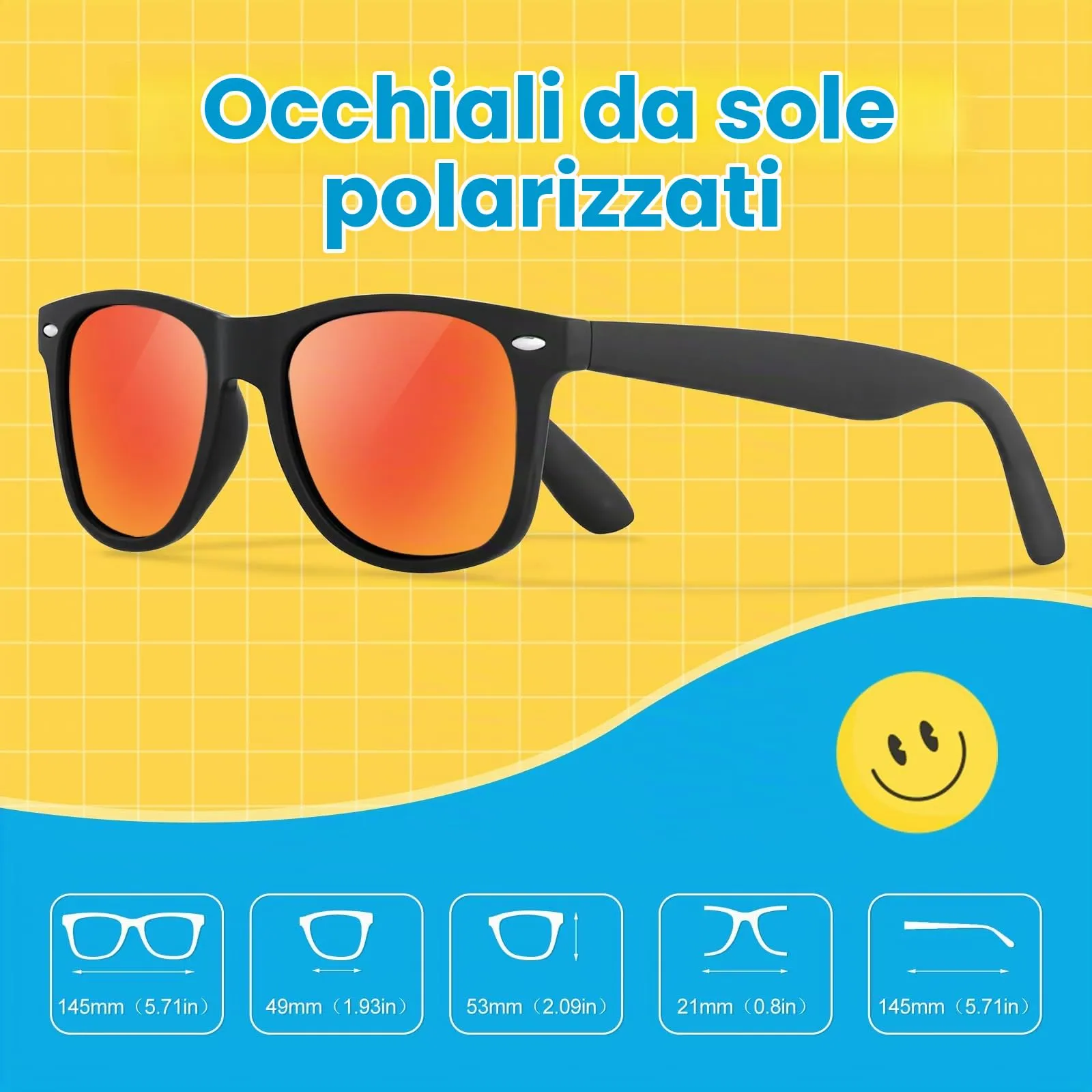 Ymmott Occhiali da Sole Polarizzati Retrò Protezione UV400 per Uomo e Donna - immagine 3