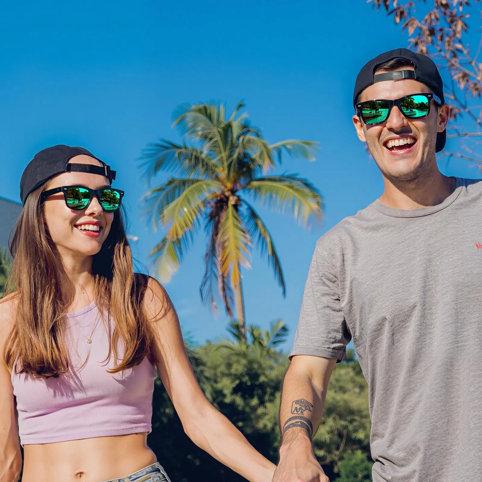 Ymmott Occhiali da Sole Polarizzati Retrò UV400 Unisex - immagine 6