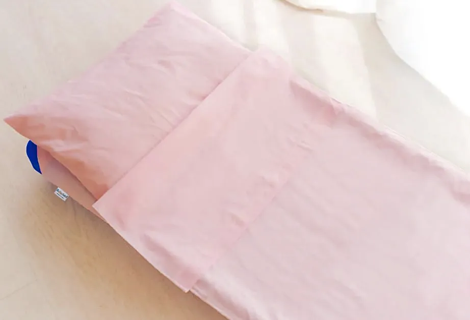 Andy & Helen Sacco Lenzuolo per Brandina Asilo 65x140 cm, 100% Cotone, Rosa - immagine 2