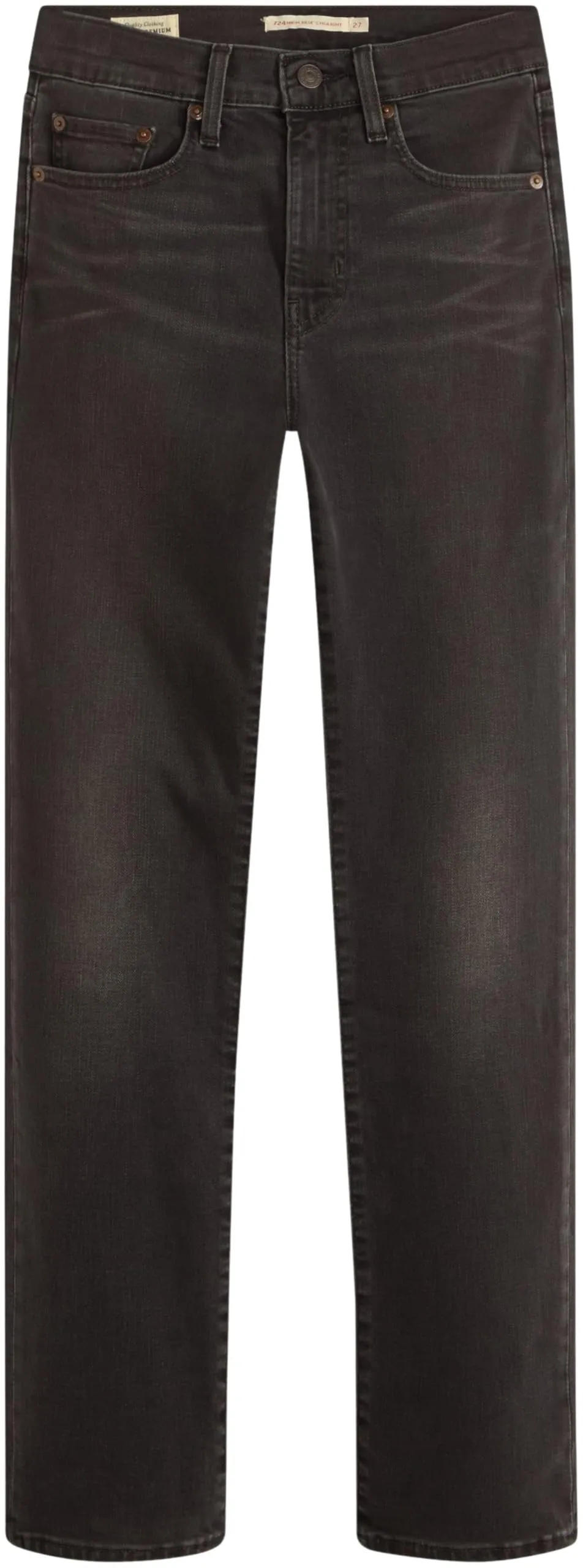 Levi's 724 Straight Fit Women's Jeans, Black (Together Time), W31 L30 - immagine 8