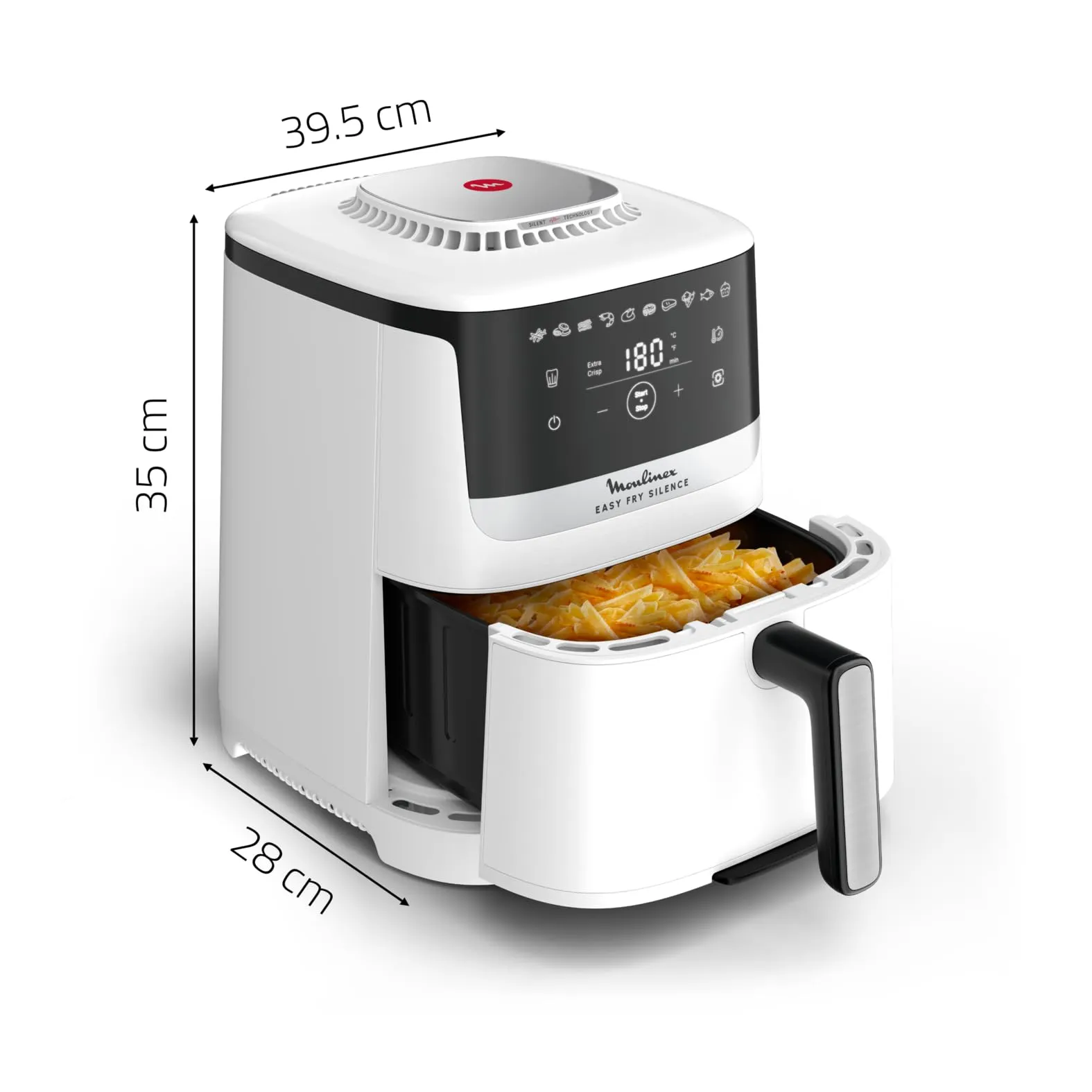 Moulinex Easy Fry Silence Friggitrice ad Aria 5L 1670W EZ5521 Bianca - immagine 9