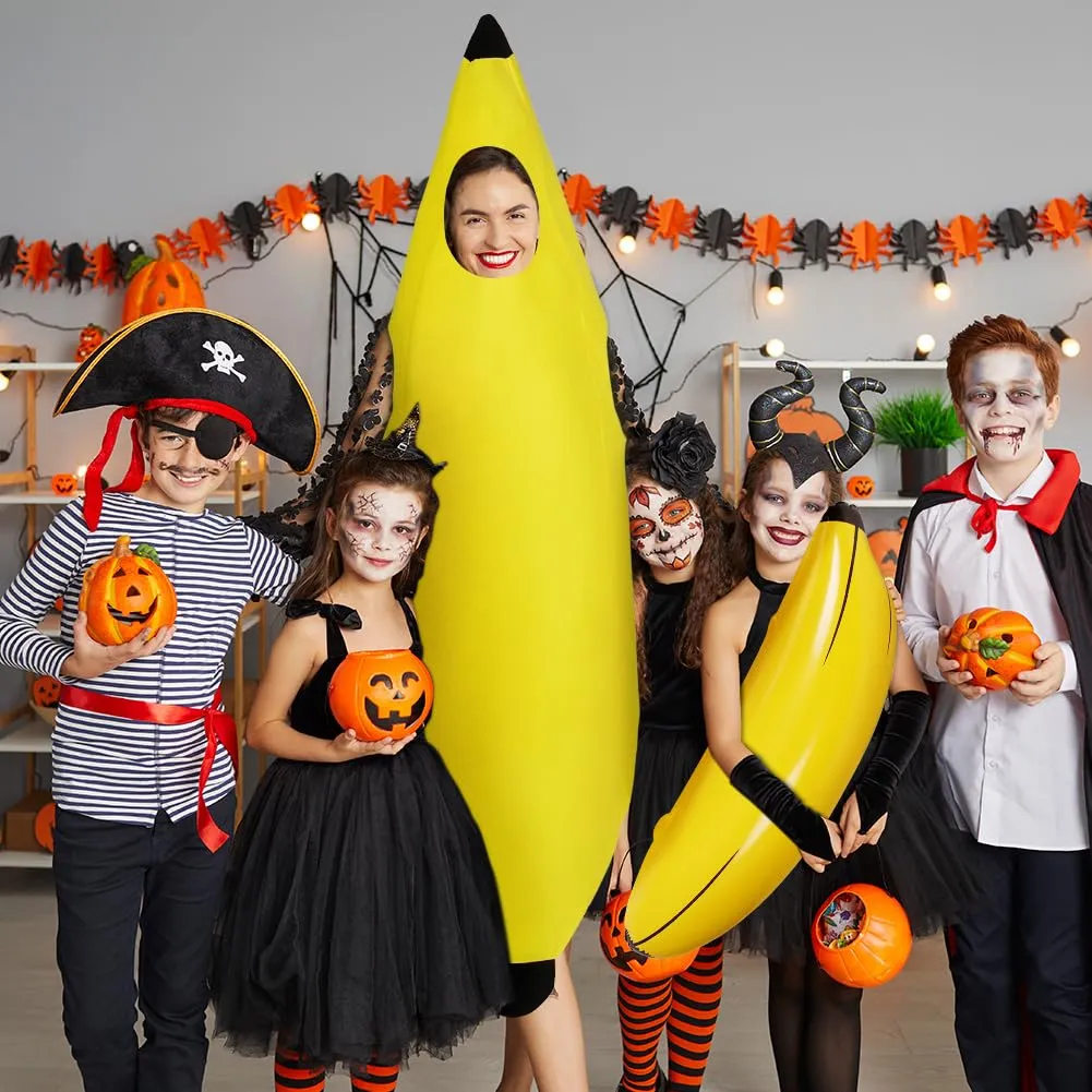AYBUY Costume Banana per Adulti con Banana Gonfiabile, Unisex - immagine 5