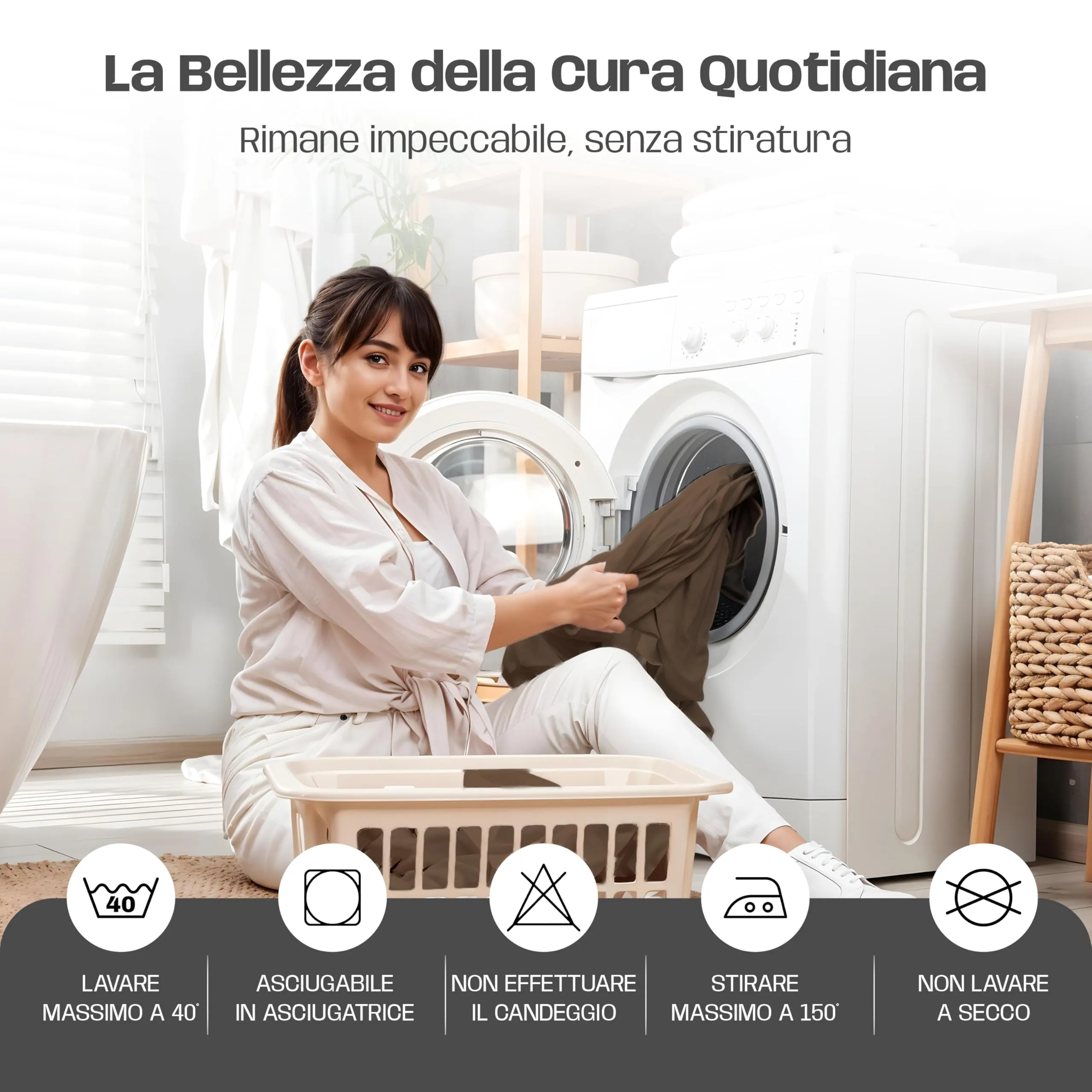 Narciso Lenzuola Una Piazza e Mezza 100% Cotone Made in Italy, Completo Letto con Lenzuolo Sotto 130x200, Sopra 190x290 e Federa 50x80cm (Fango) - immagine 6