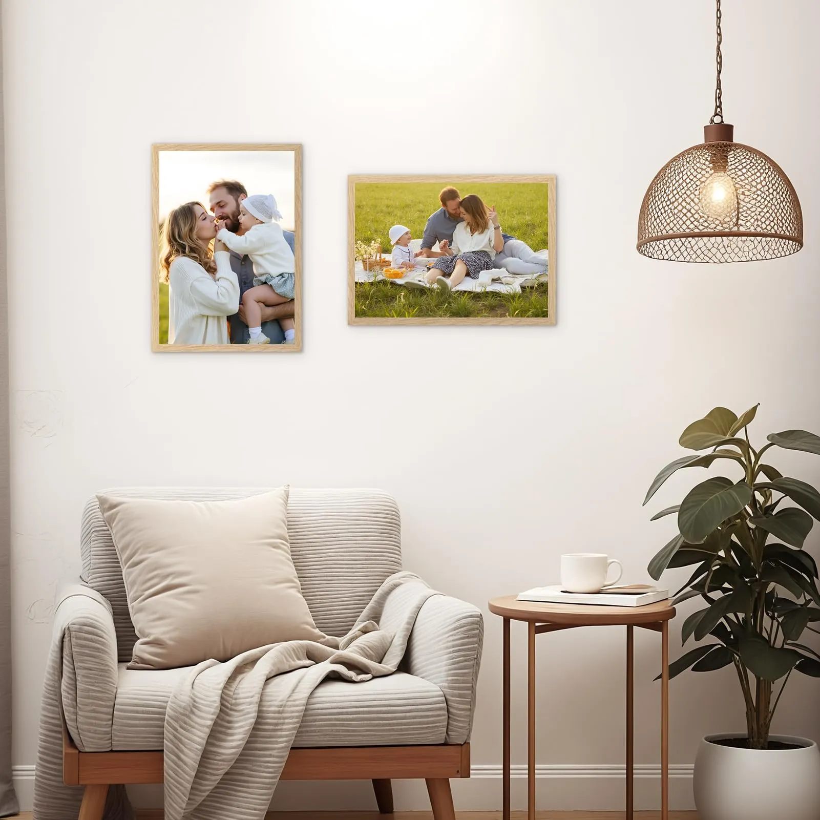 Hoikwo Cornice A4 in PVC Colore Legno Naturale, Set da 3 Pezzi - immagine 6