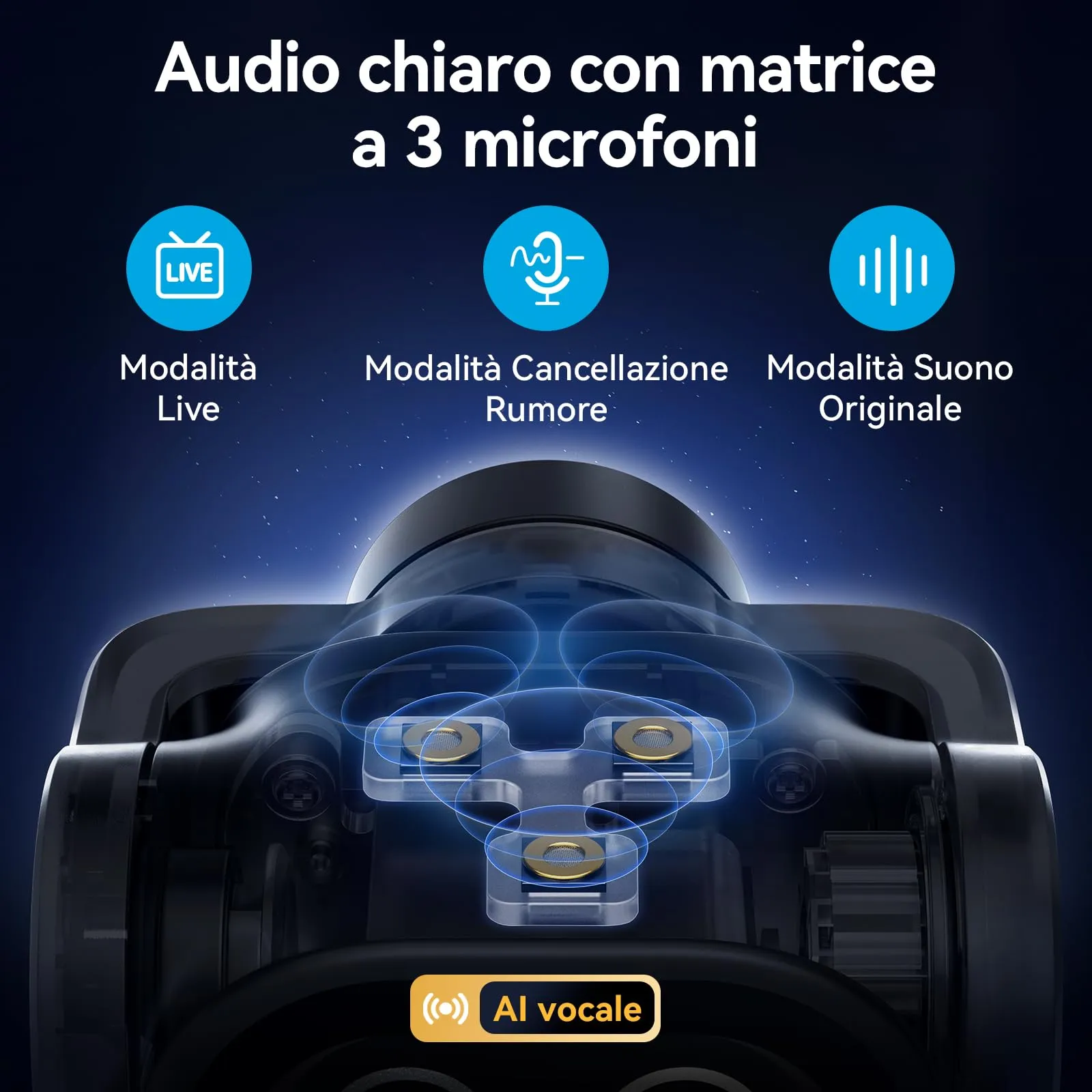 EMEET PIXY Telecamera PTZ 4K a Doppia Telecamera AI, Sensore Sony, 3 Microfoni, Compatibile con OBS/Twitch/Switch 2 - immagine 6