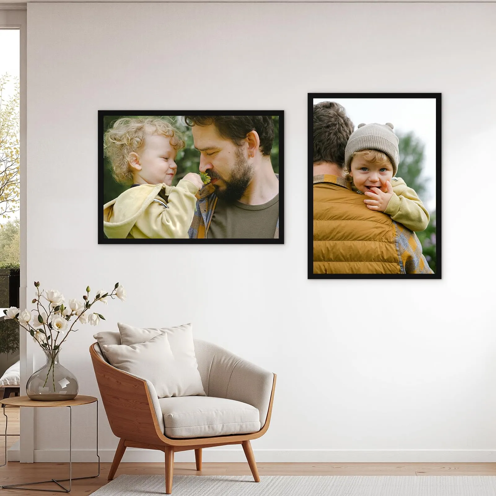 Hoikwo Cornice A2 in Alluminio, Nera, Set di 3 - immagine 5