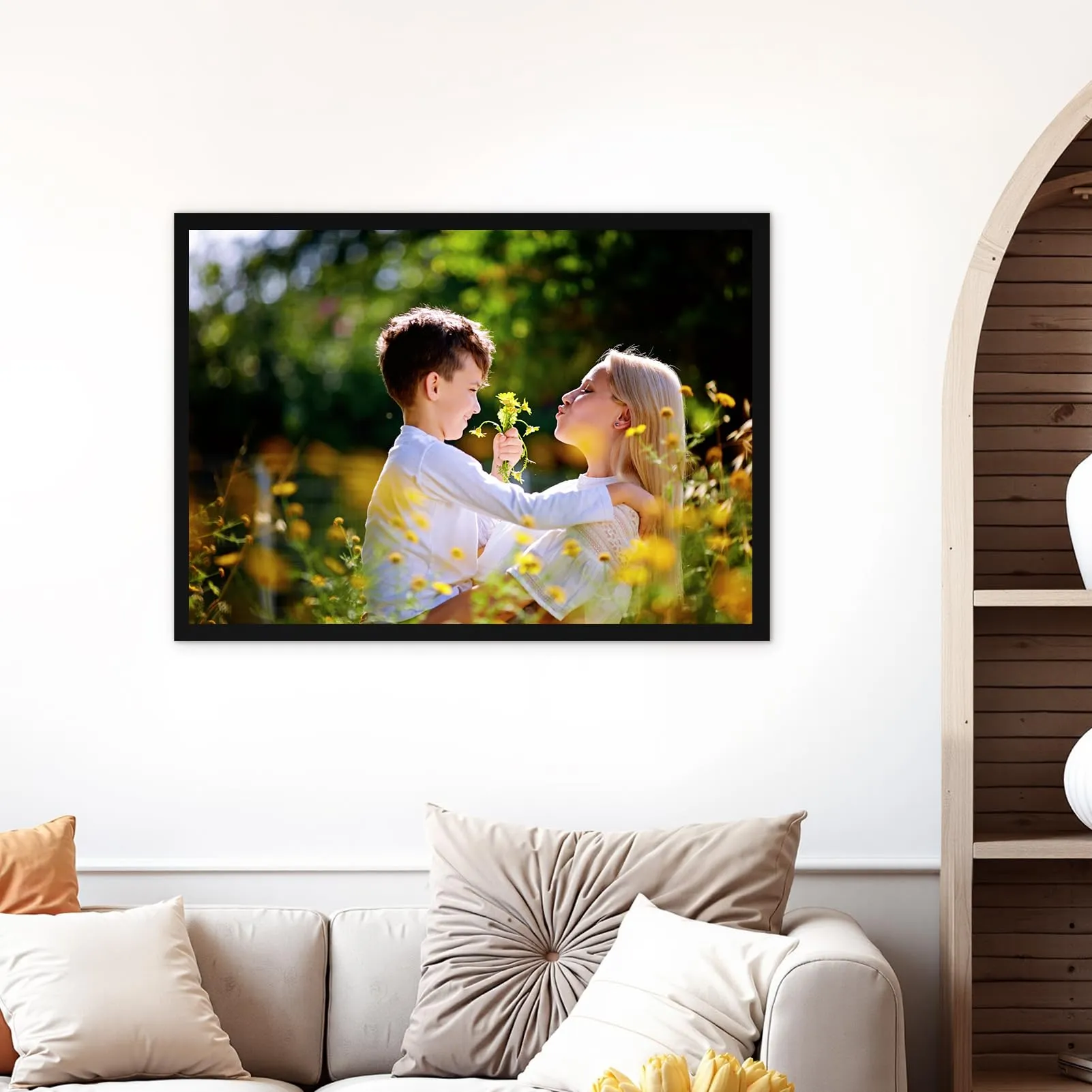 Hoikwo Cornice A2 in Alluminio, Nera, Set di 3 - immagine 7