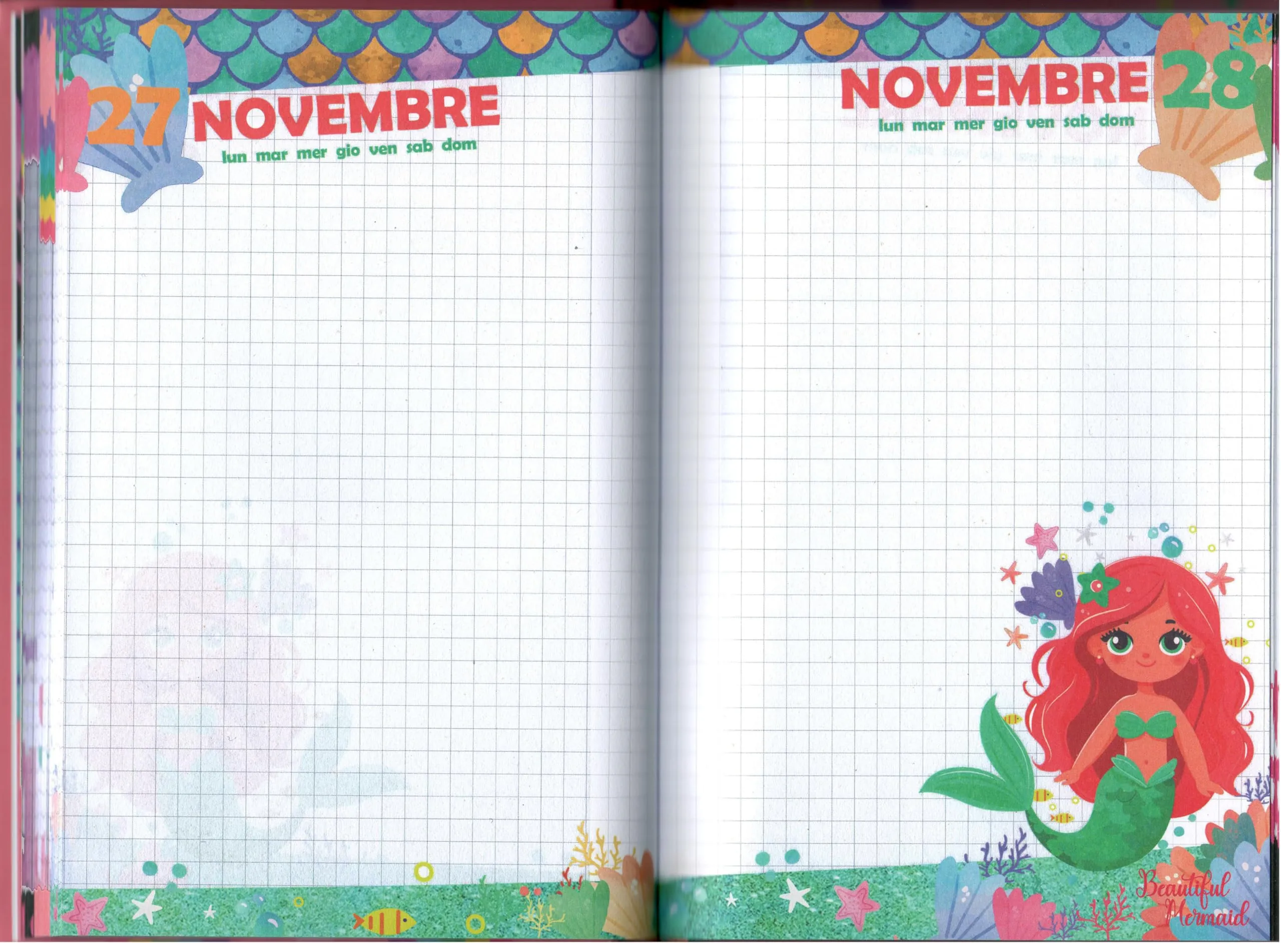 Julian Ross Diario Scuola Bambini Pandacorno Fluffy - 12 Mesi, 320 Pagine, 14,8x21 cm, Non Datato, Copertina Rigida - immagine 4