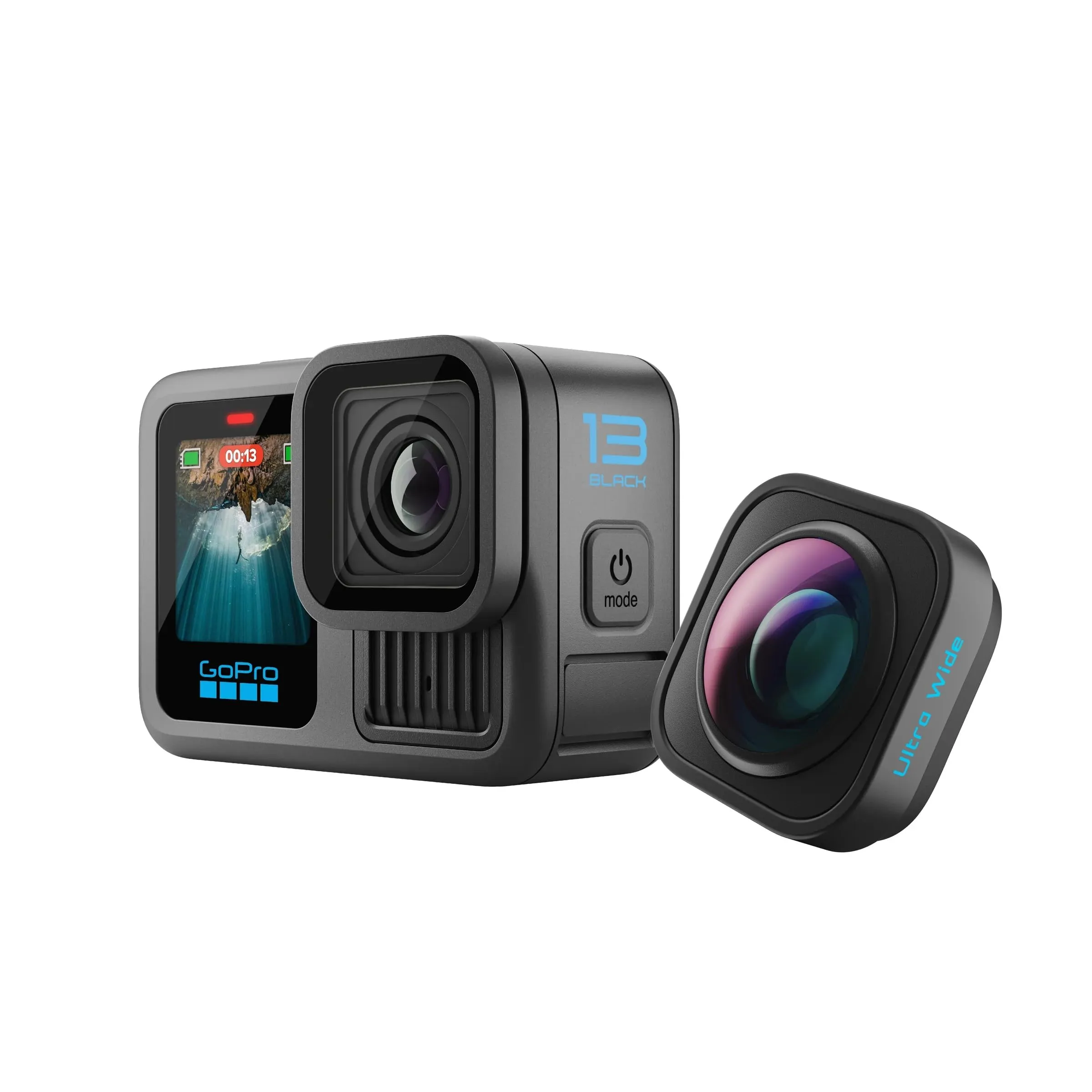 GoPro HERO13 Black Ultra Wide Edition Action Camera 5.3K60 27MP 177° FOV HB Series Lens Compatibility - immagine 2