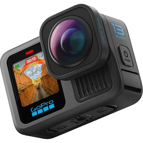 GoPro HERO13 Black Ultra Wide Edition Action Camera 5.3K60 27MP 177° FOV HB Series Lens Compatibility - immagine 5