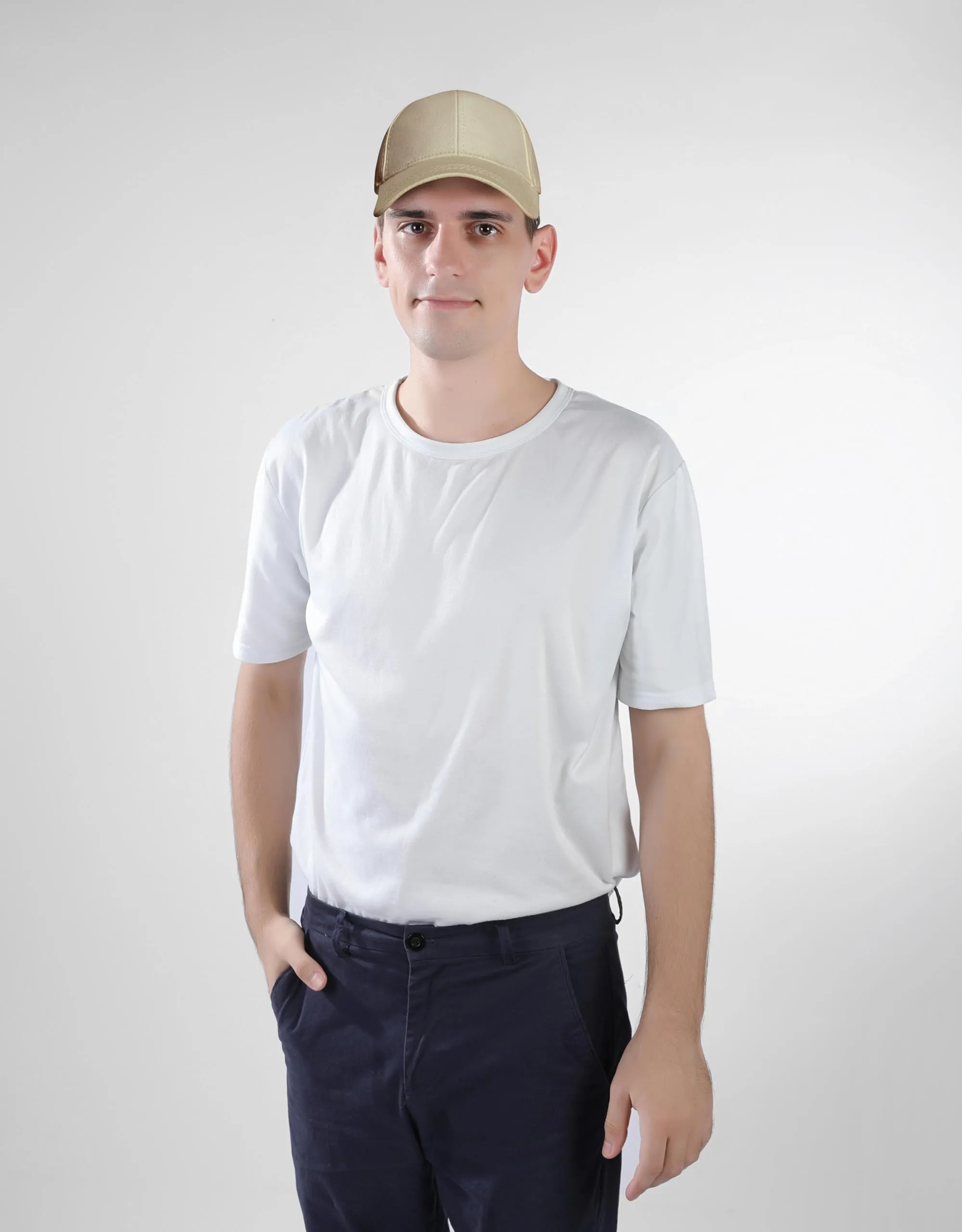 Bella Accessori Cappellino Baseball Regolabile Unisex in Cotone, Beige Scuro - immagine 7