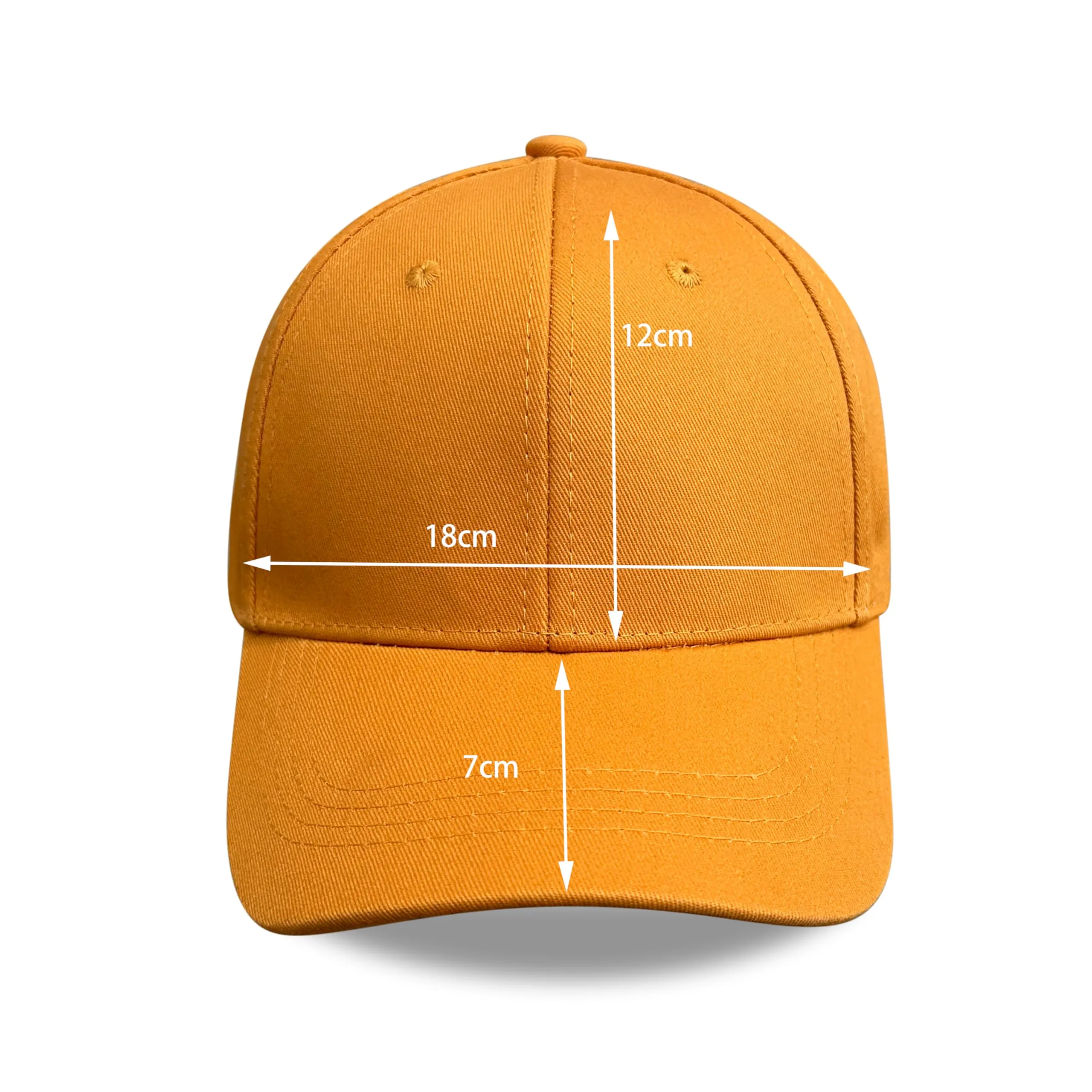 Bella Accessori Cappellino Baseball Regolabile Unisex in Cotone, Giallo Ambra - immagine 4