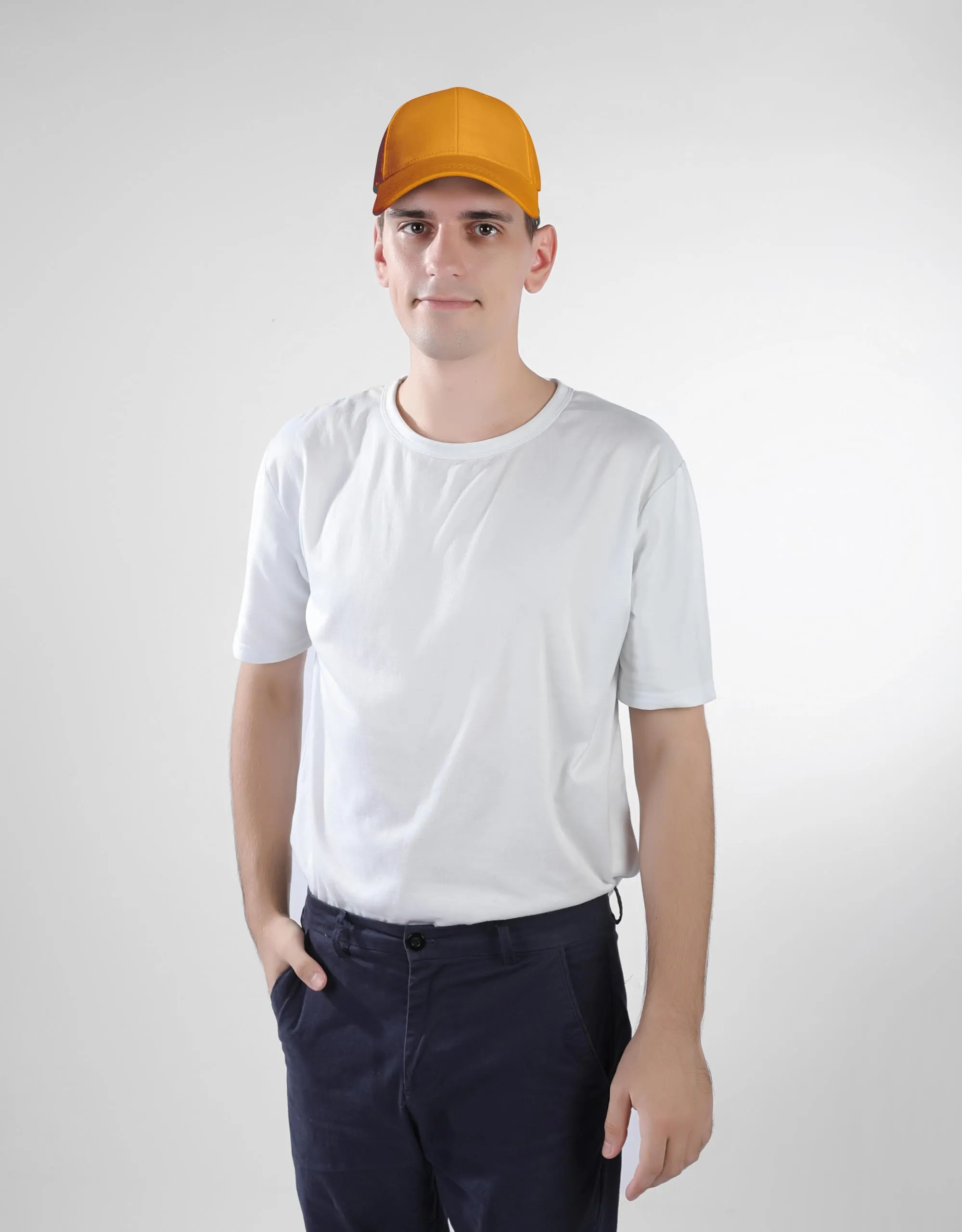 Bella Accessori Cappellino Baseball Regolabile Unisex in Cotone, Giallo Ambra - immagine 7