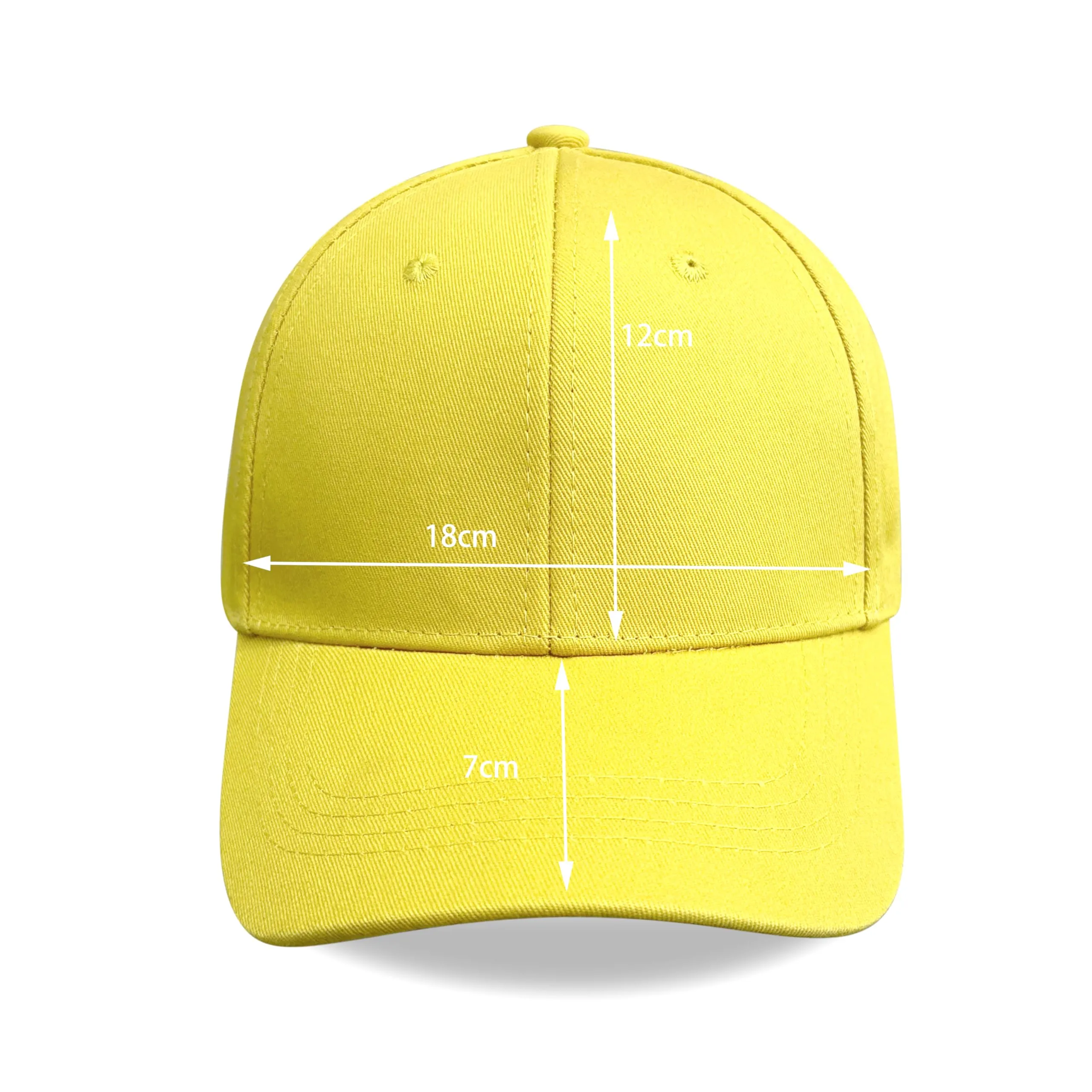 Bella Accessori Cappellino Baseball Regolabile Unisex in Cotone, Giallo Chiaro - immagine 4