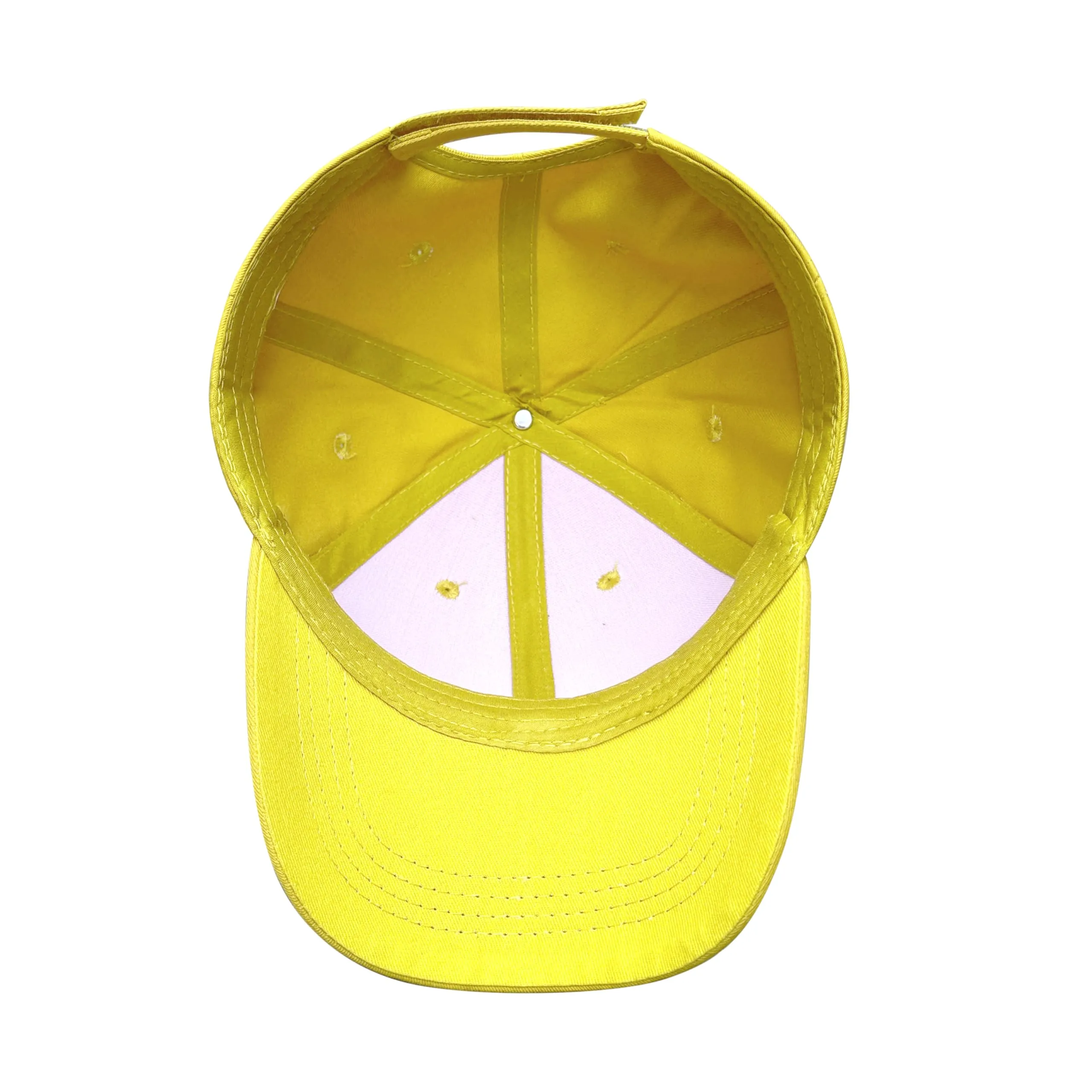 Bella Accessori Cappellino Baseball Regolabile Unisex in Cotone, Giallo Chiaro - immagine 6