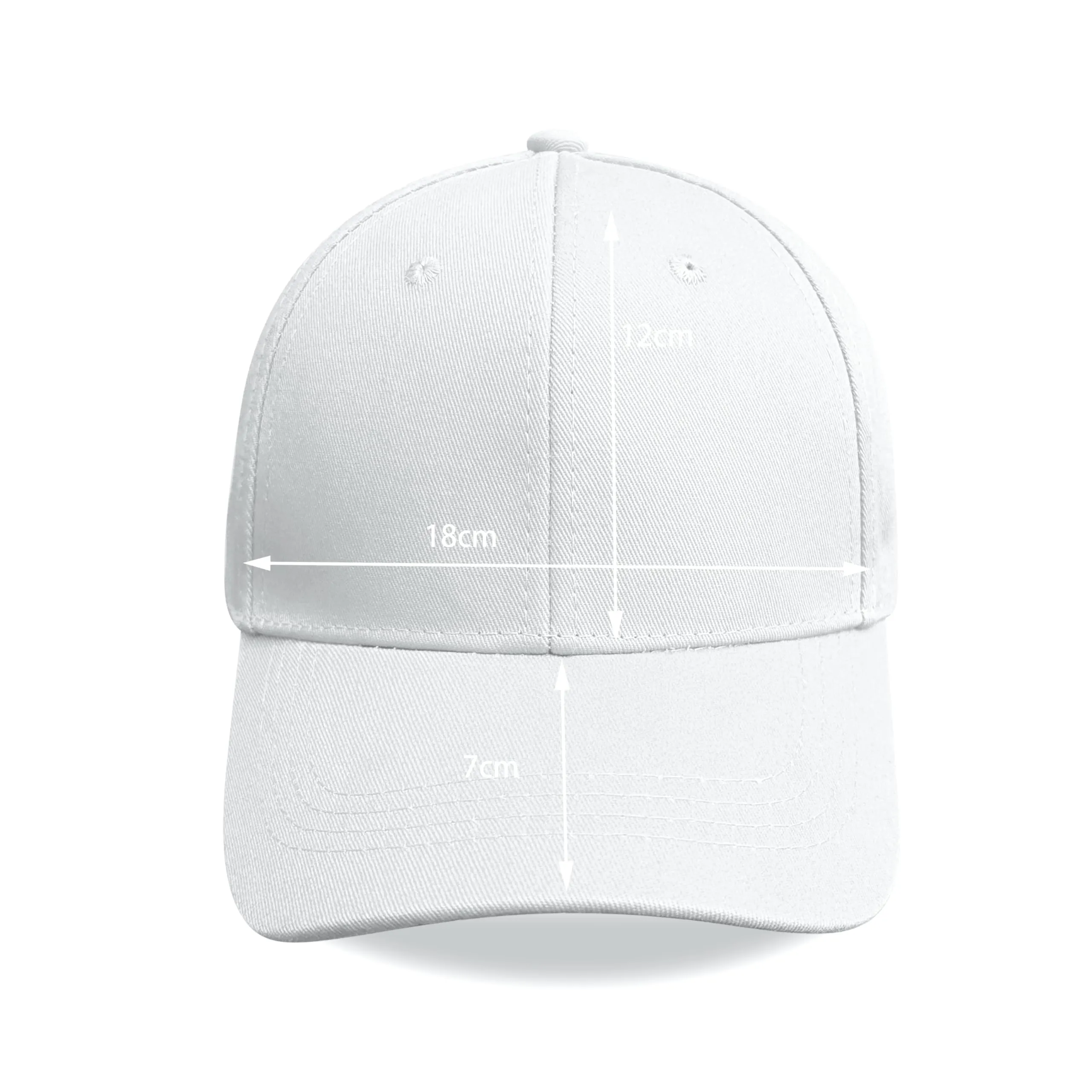 Bella Accessori Cappellino Baseball Regolabile Unisex in Cotone, Bianco - immagine 4