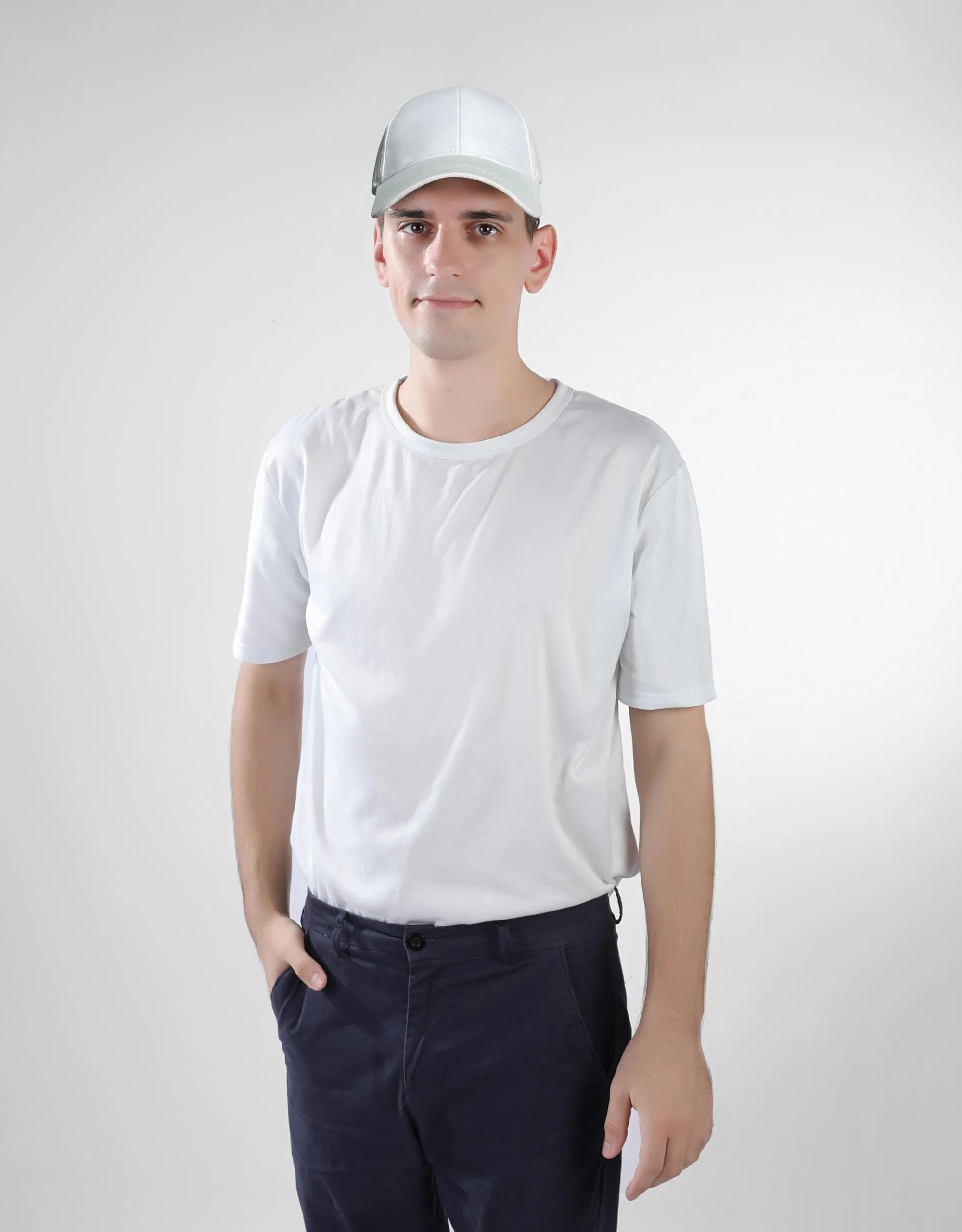 Bella Accessori Cappellino Baseball Regolabile Unisex in Cotone, Bianco - immagine 7