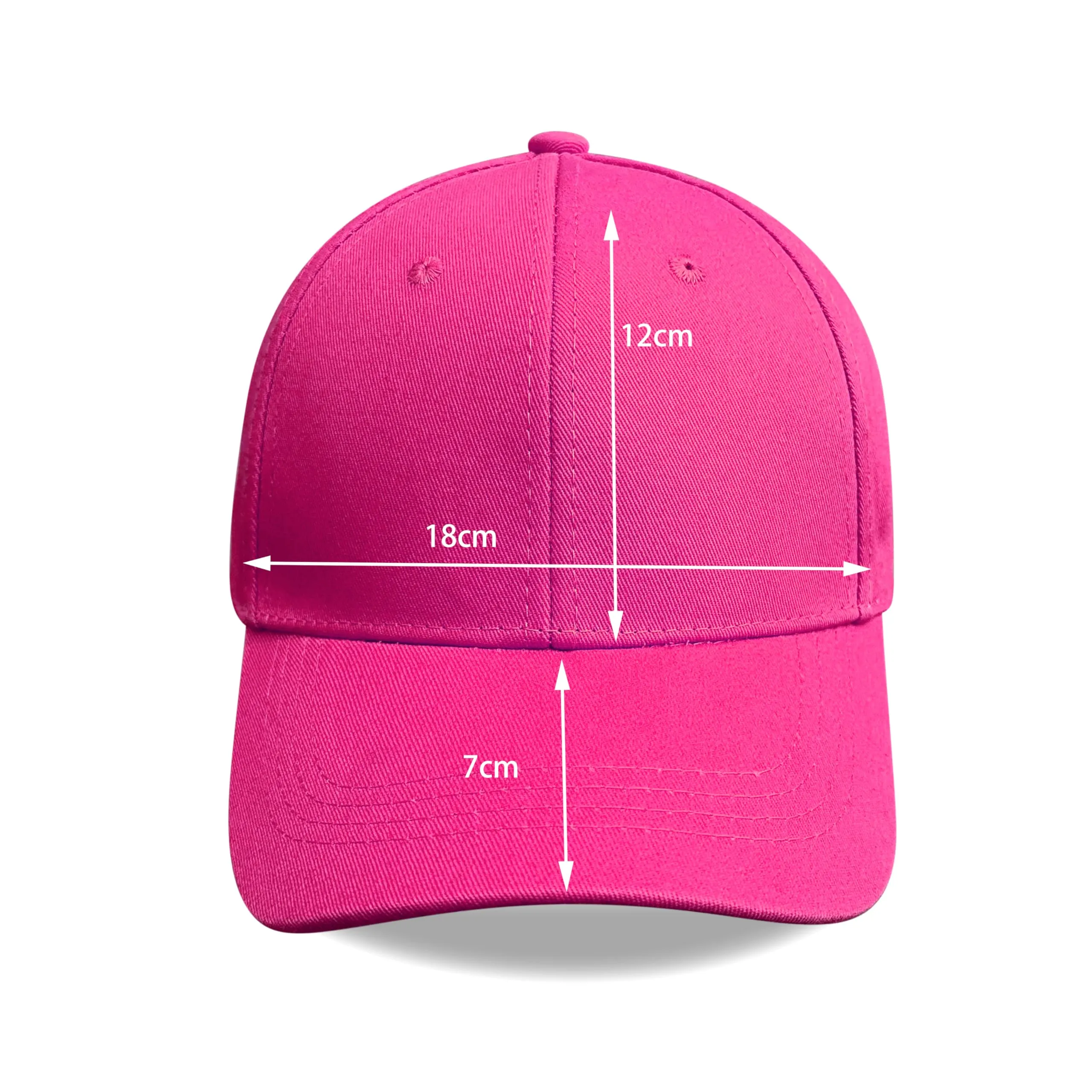 Bella Accessori Cappellino Baseball Regolabile in Cotone Unisex - Fuscia - immagine 4