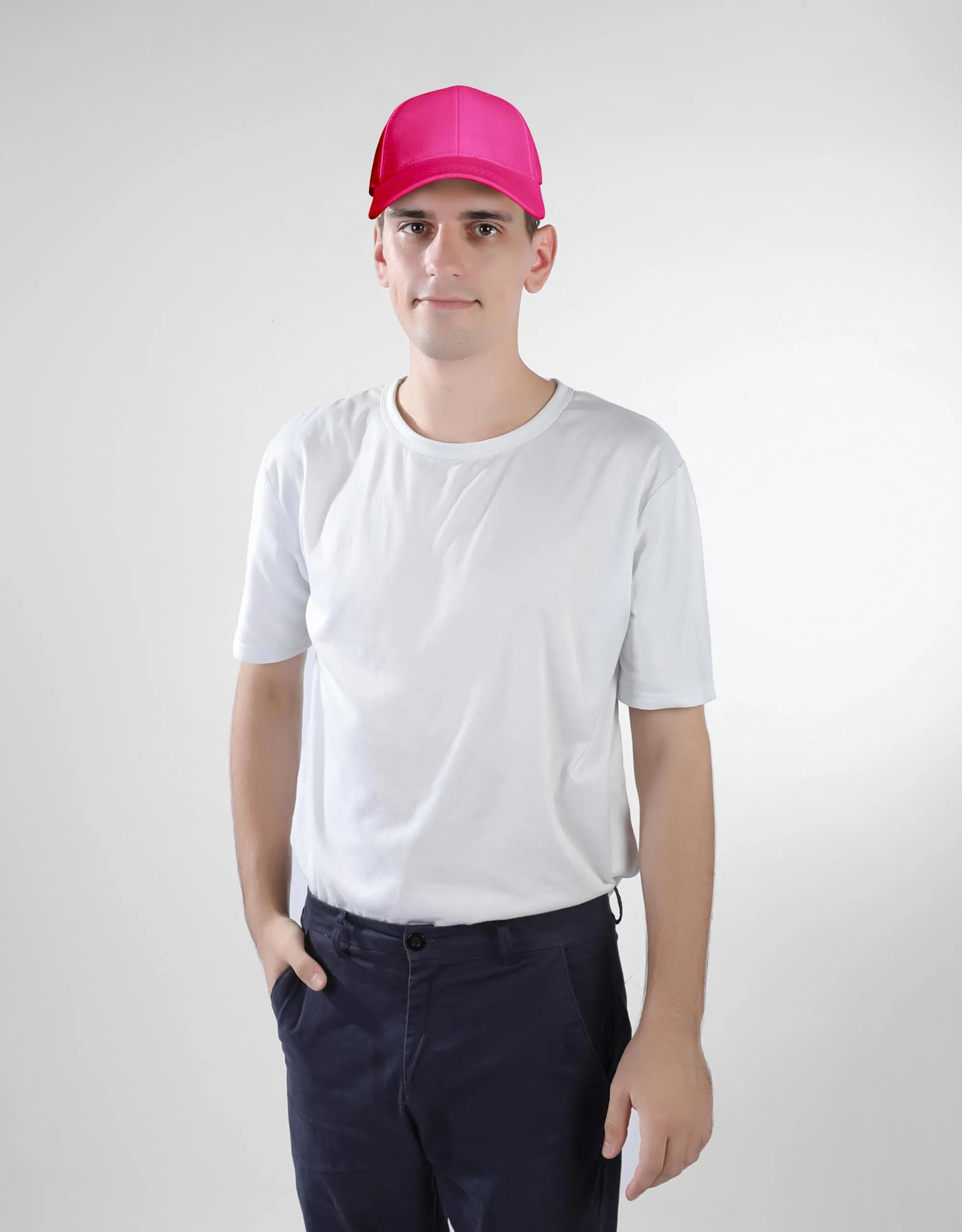 Bella Accessori Cappellino Baseball Regolabile in Cotone Unisex - Fuscia - immagine 7