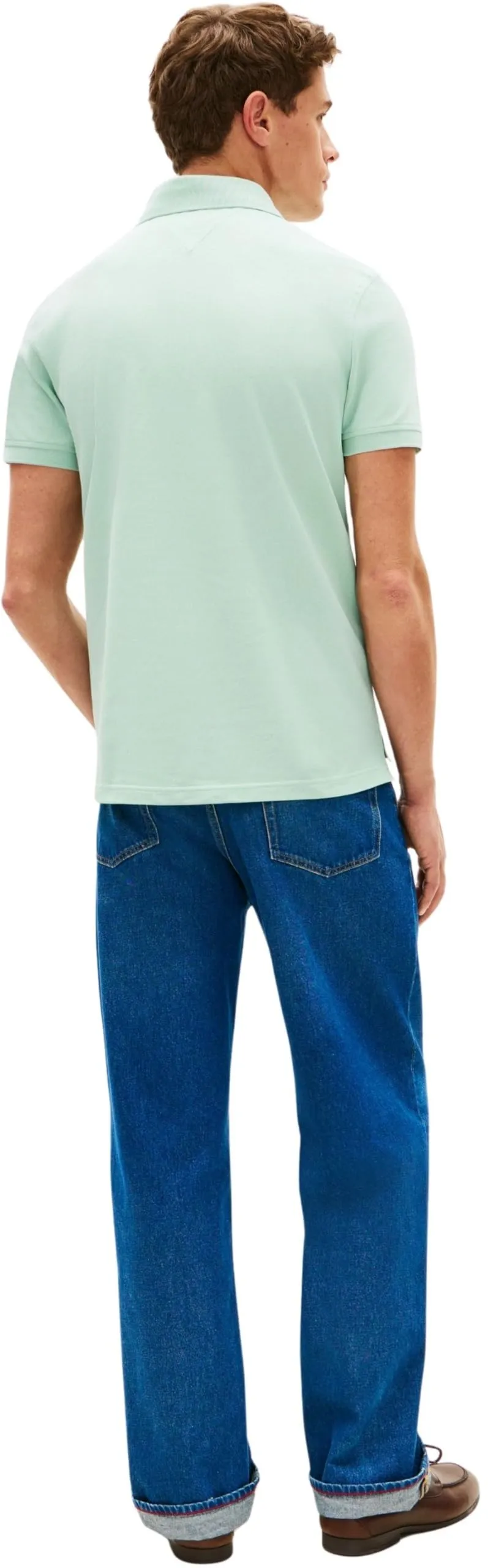 Tommy Hilfiger 1985 Regular Fit Polo Shirt, Crushed Mint, M - immagine 2