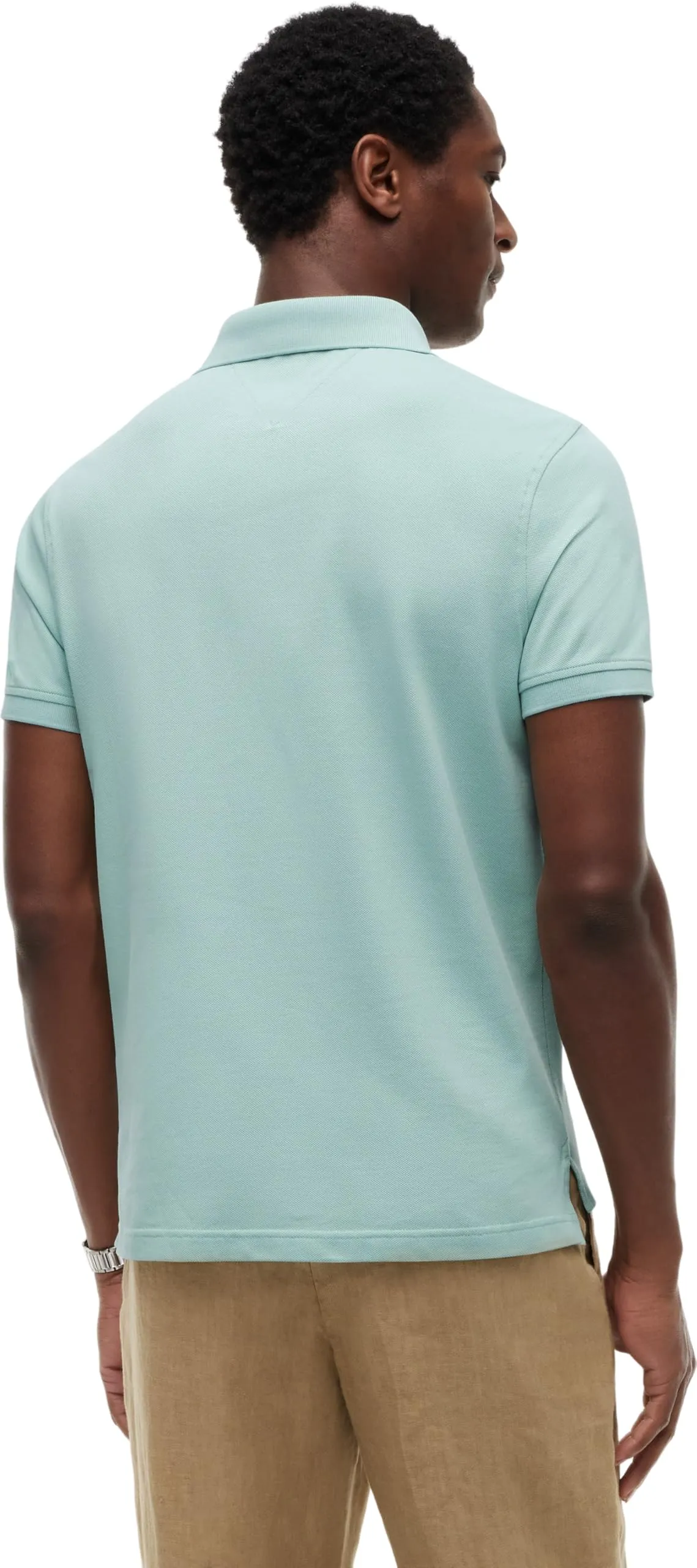 Tommy Hilfiger 1985 Regular Fit Polo Shirt, Crushed Mint, M - immagine 3