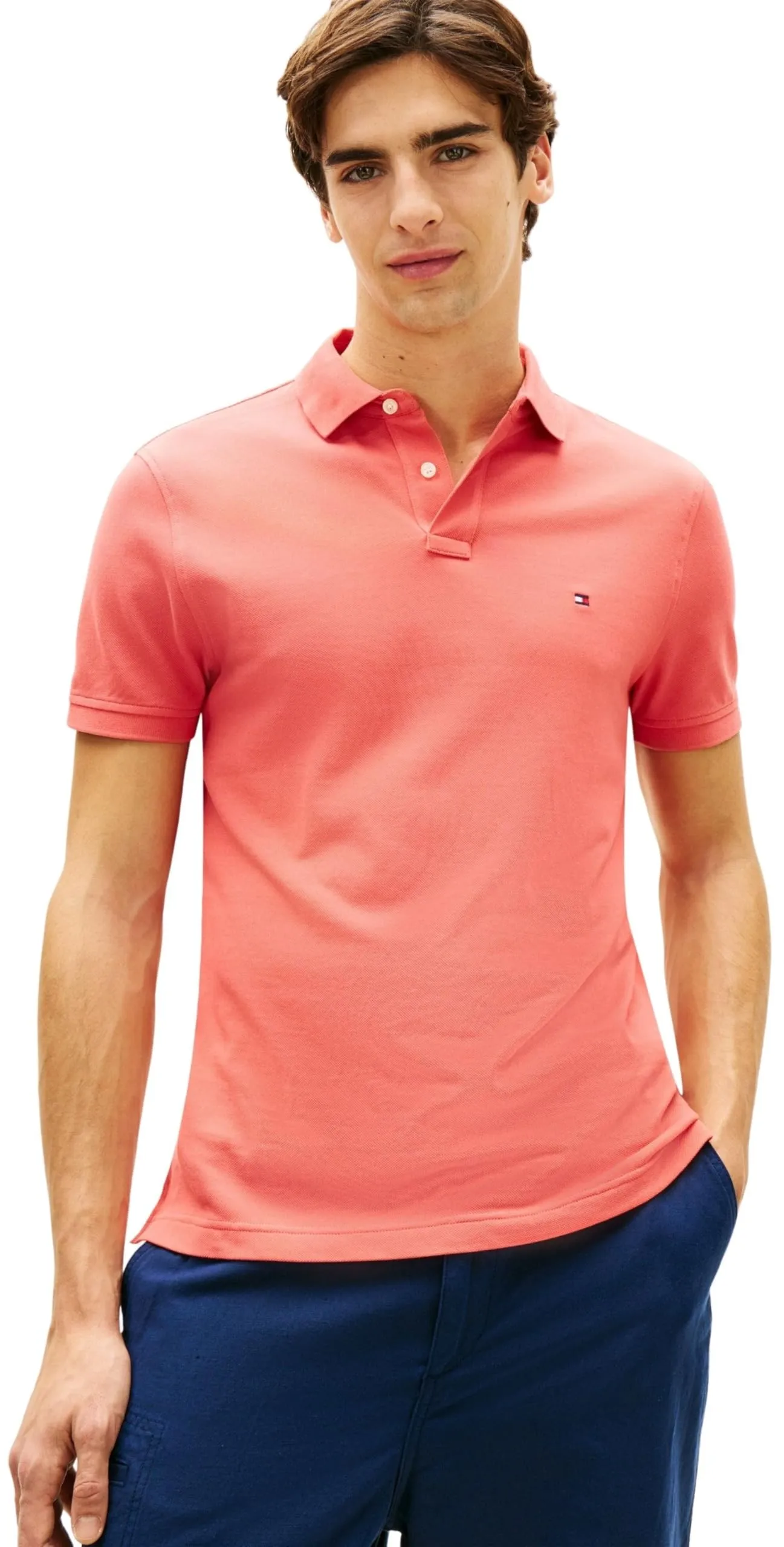 Tommy Hilfiger 1985 Regular Fit Polo Shirt, Vintage Red, XS - immagine 1
