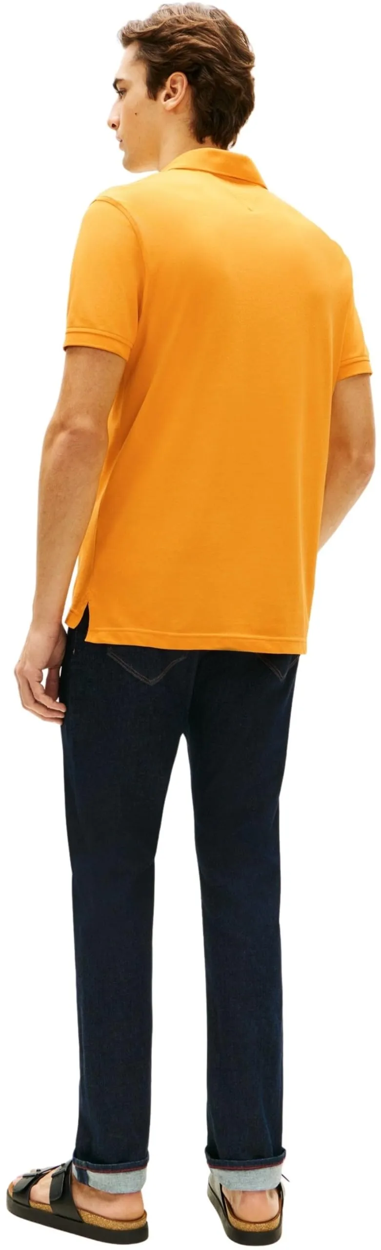 Tommy Hilfiger Polo Maniche Corte 1985 Regular Fit, Orange Flash, XXL - immagine 3