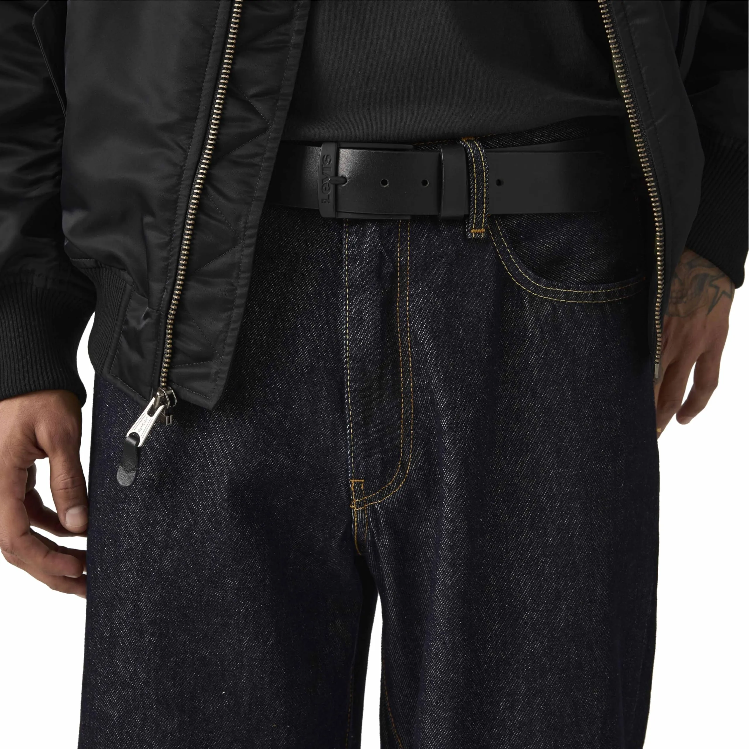 Levi's Duncan Belt, Caviar, 85 - immagine 1