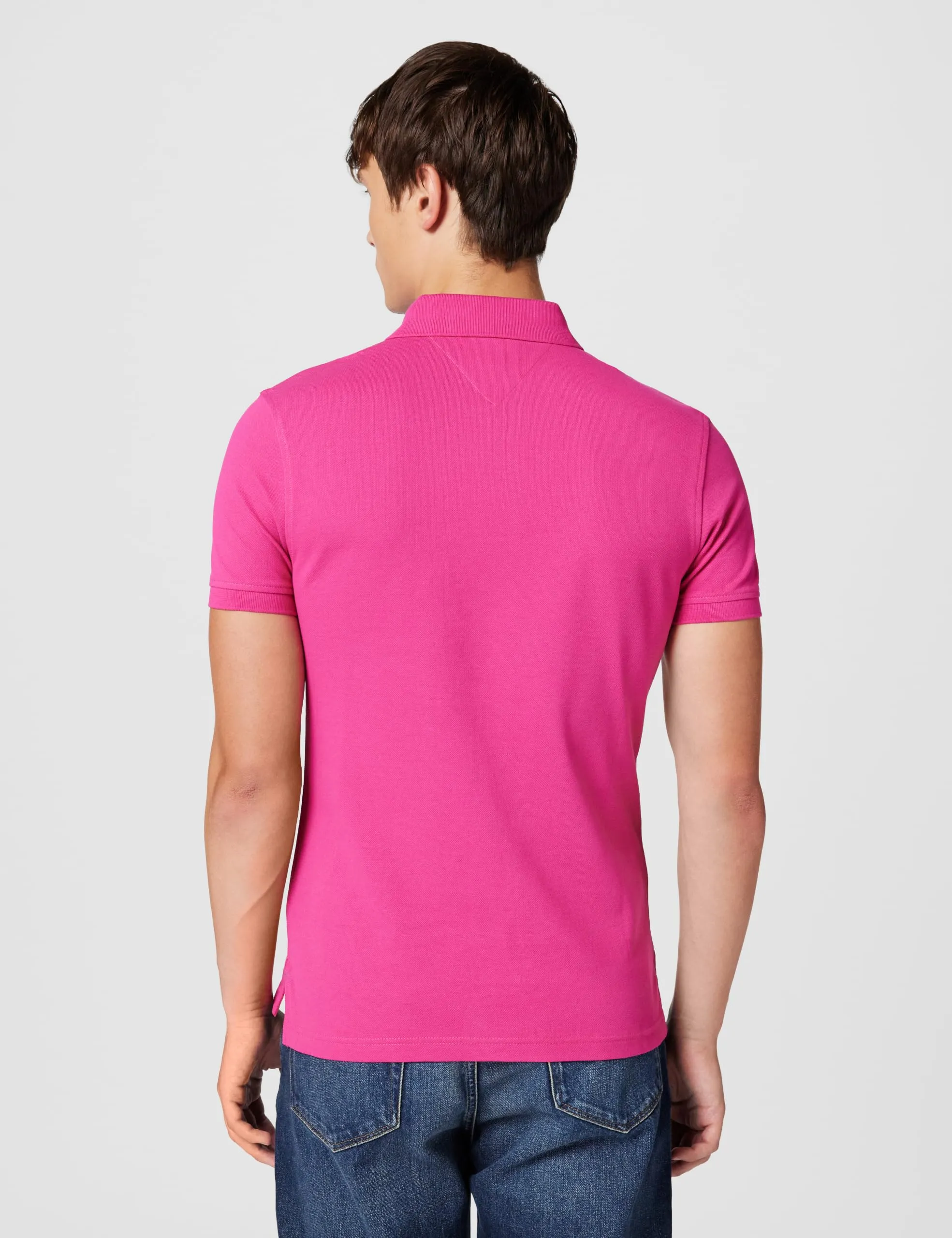 Tommy Hilfiger 1985 Slim Fit Polo Shirt, Rosa (Eccentric Magenta), XS - immagine 4