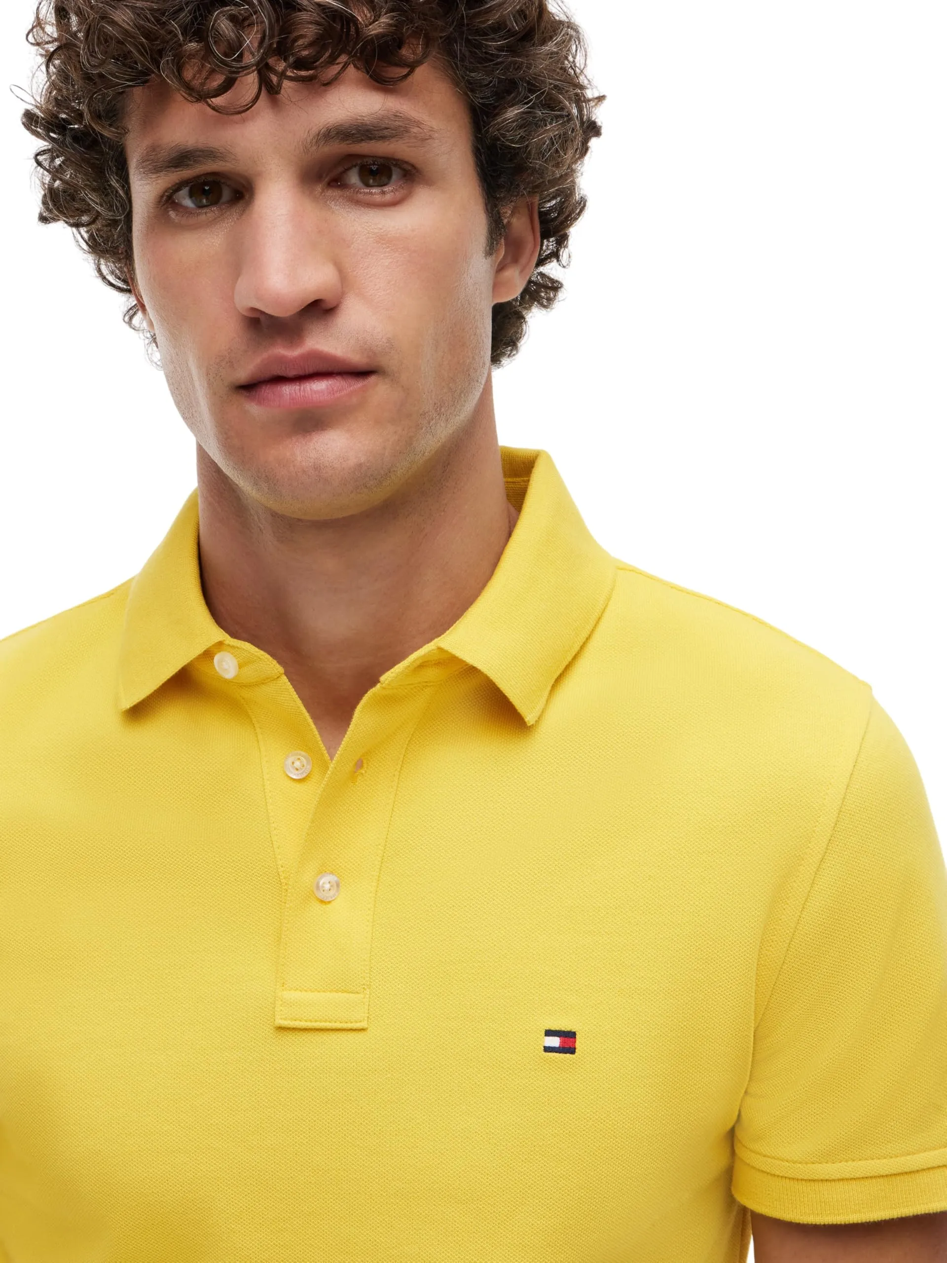 Tommy Hilfiger 1985 Slim Fit Polo Shirt, Morningside Yellow, S - immagine 4