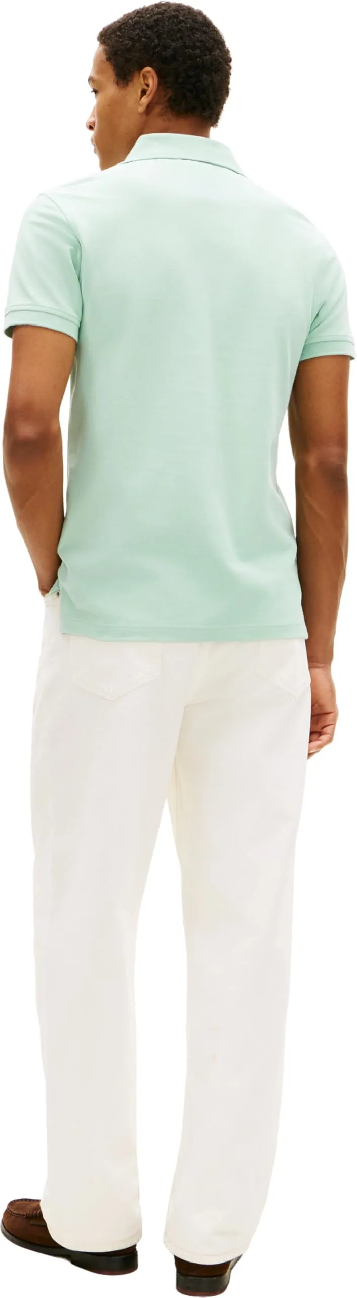 Tommy Hilfiger 1985 Slim Fit Polo Shirt, Green (Crushed Mint), S - immagine 3
