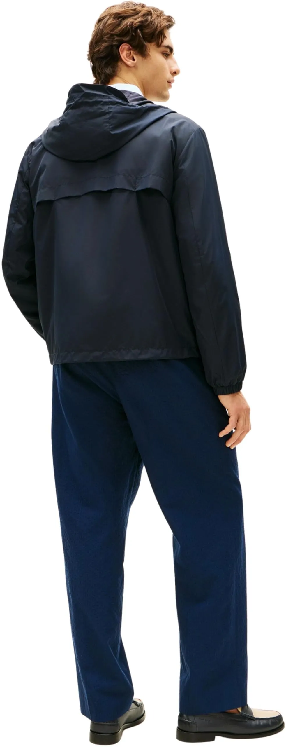 Tommy Hilfiger Uomo Giacca a Vento Hooded, Desert Sky, L - immagine 2