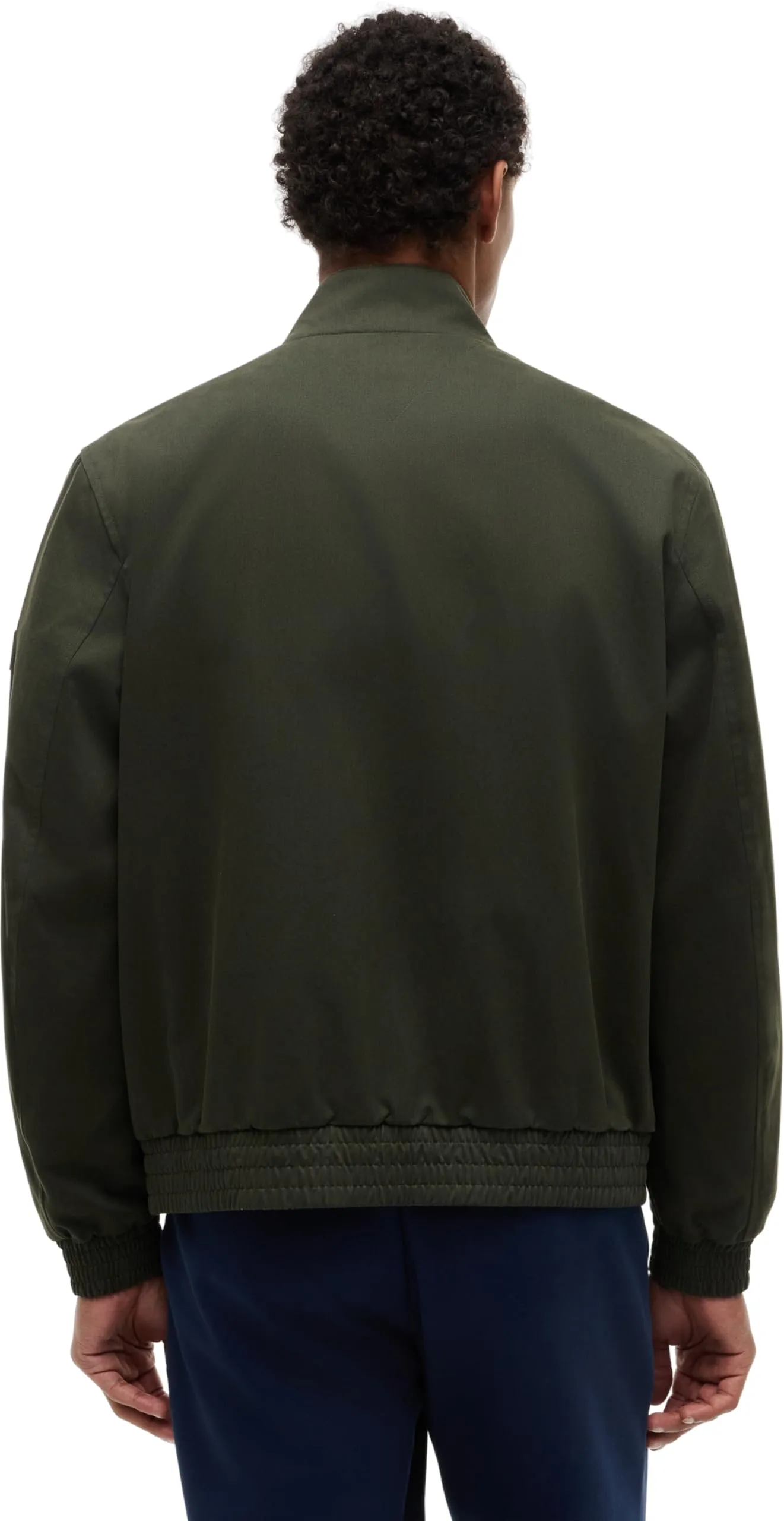 Tommy Hilfiger Uomo Giacca Harrington in Cotone, Verde Eclipse Green, XXL - immagine 3