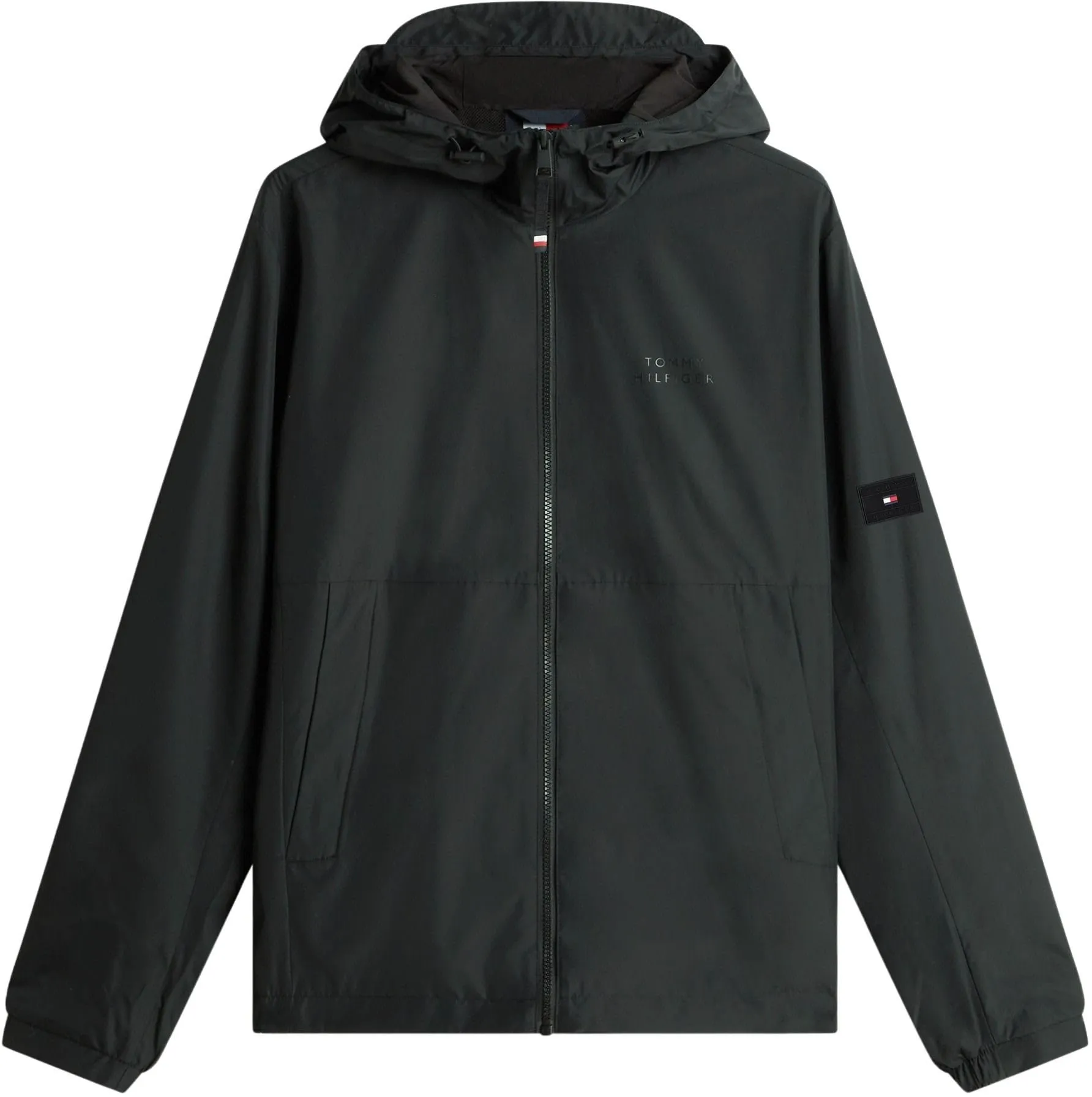 Tommy Hilfiger Uomo Giacca a Vento Hooded, Nero, XXL - immagine 7