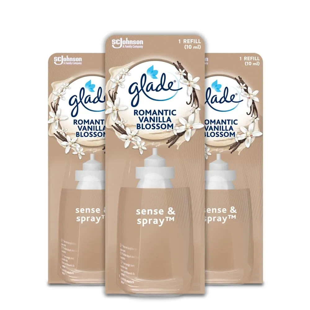 Glade Sense & Spray Profumatore per Ambienti Vanilla Blossom, 3 Ricariche - immagine 1