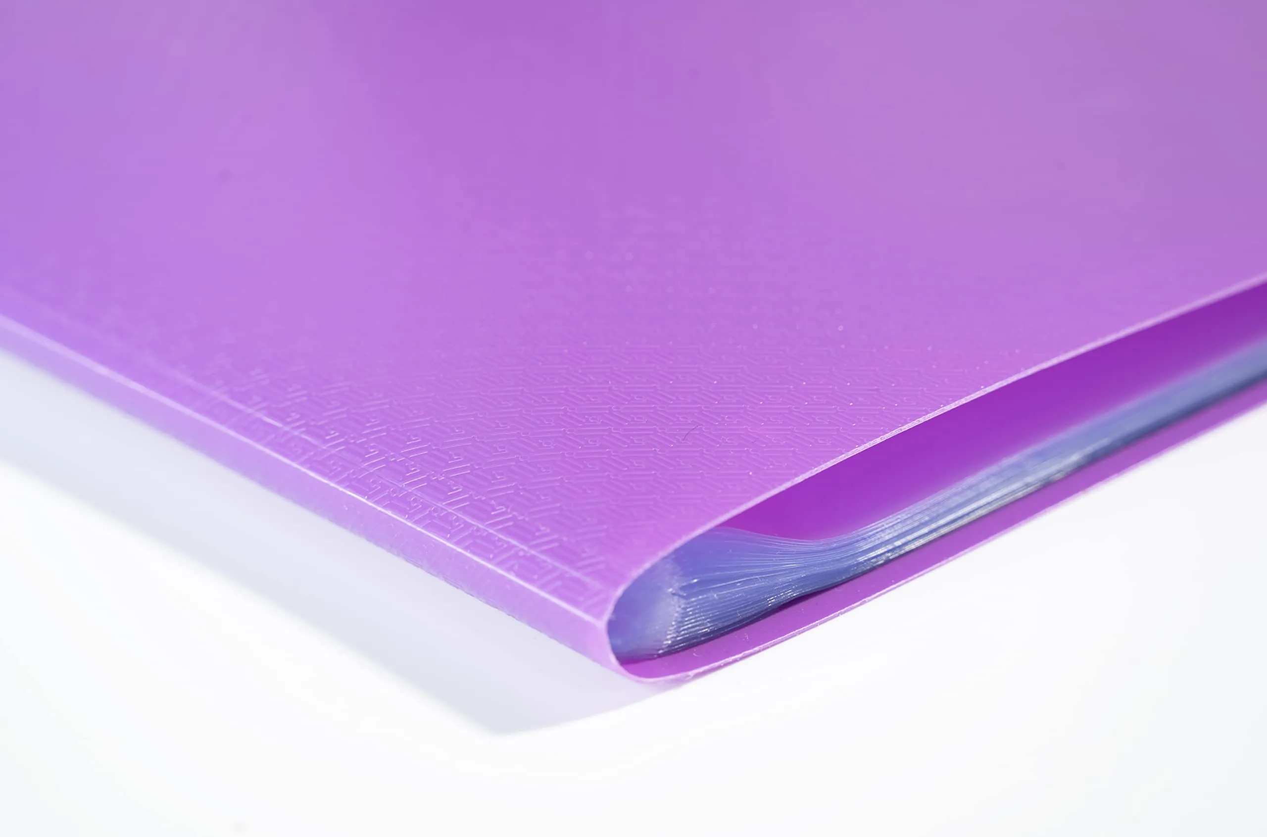 Exacompta OPAK Raccoglitore A4, 100 Buste Trasparenti Lisce, 24x32 cm, Viola, Cod. 88116E - immagine 4