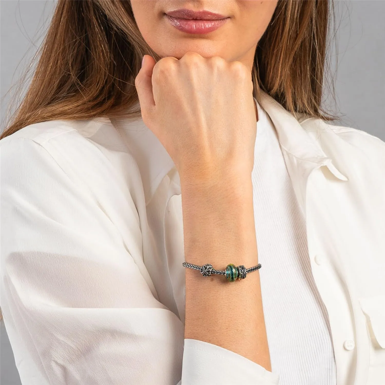 Trollbeads Collezione Invernale Suoni di Armonia e Perline d'Amore, Argento Sterling e Oro Giallo - immagine 5