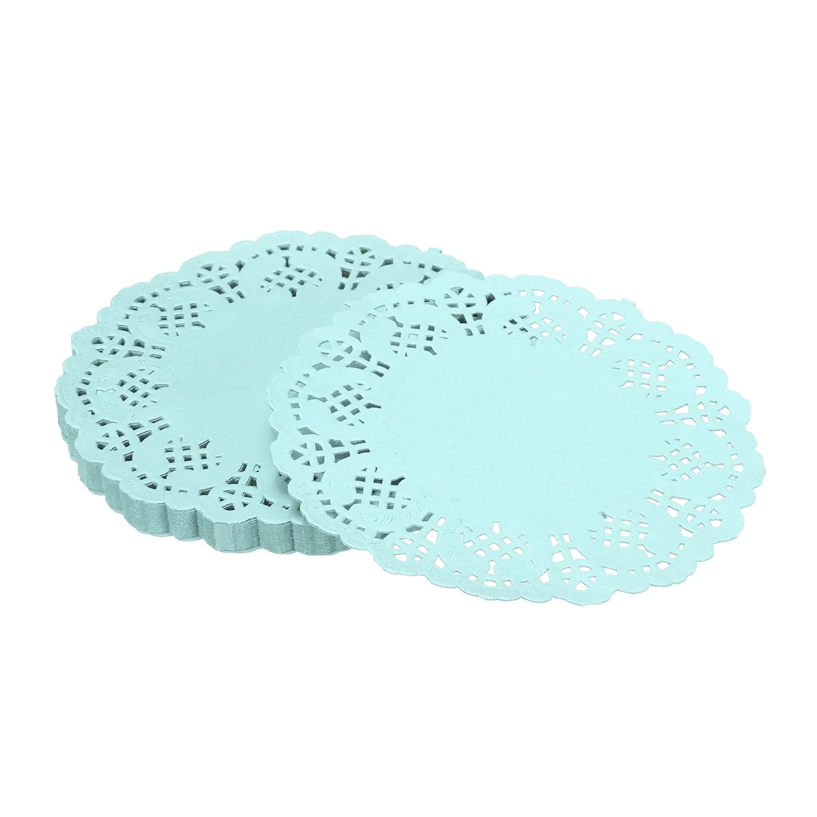YELARXI Centrini di carta usa e getta rotondi, 11,4 cm, Blu, confezione da 50 - immagine 1