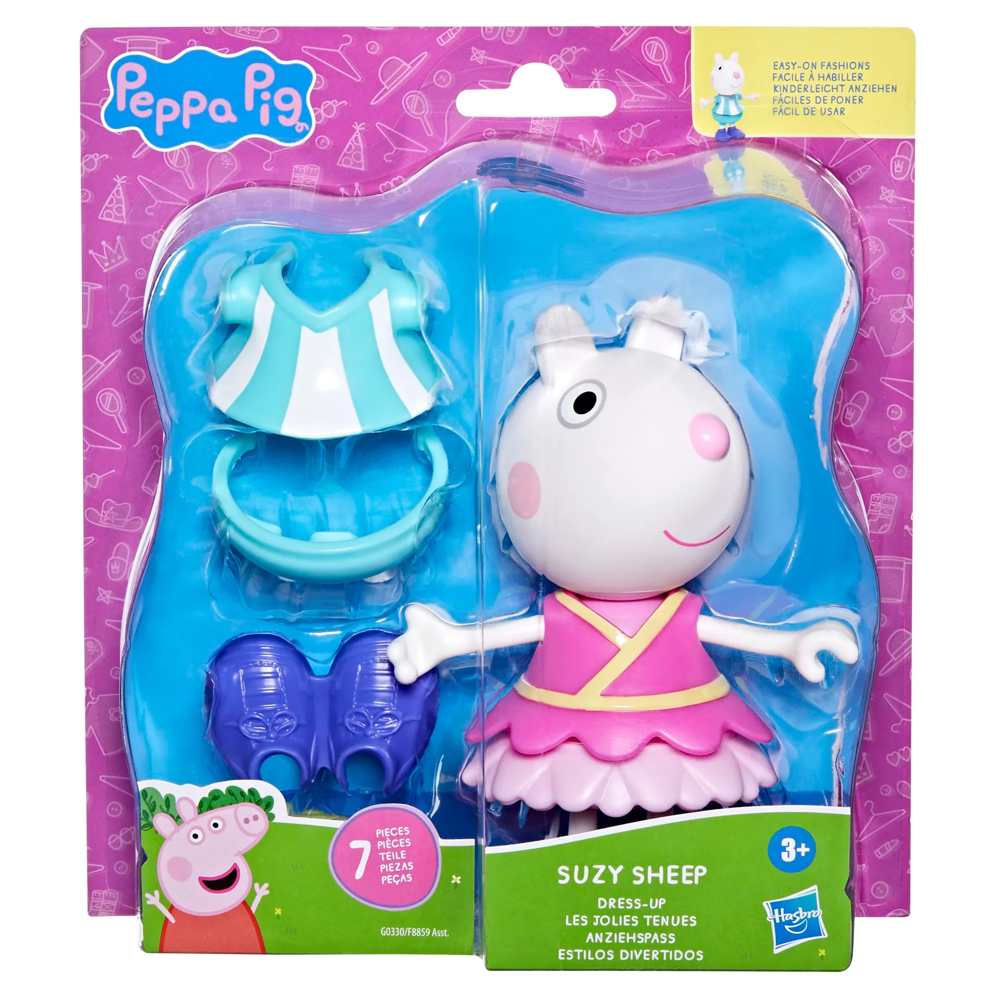 Peppa Pig Suzy Sheep Dress-Up Figure, 6 Inches - immagine 2