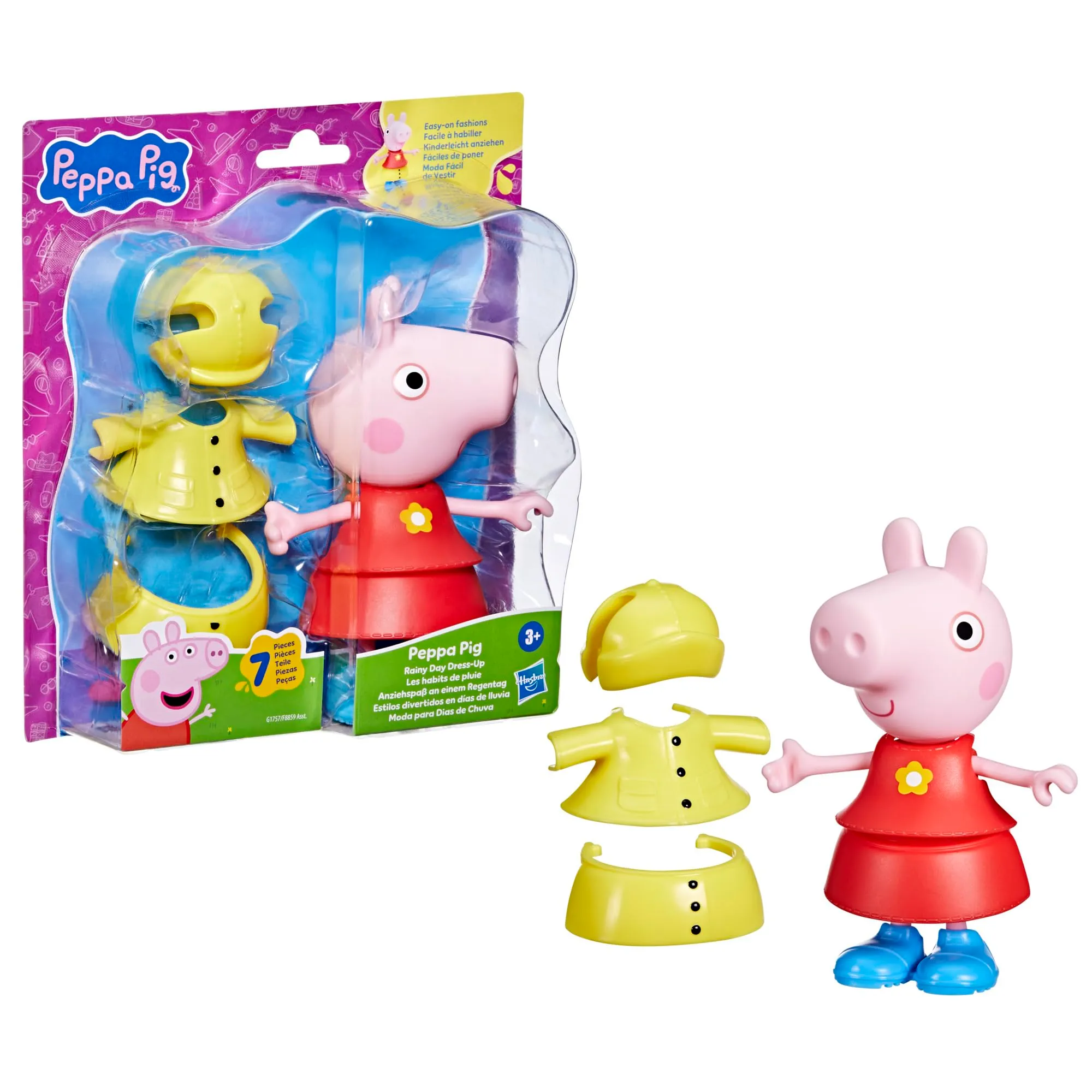 Peppa Pig Tenues de Pluie Figurine Rose 15 cm - immagine 2